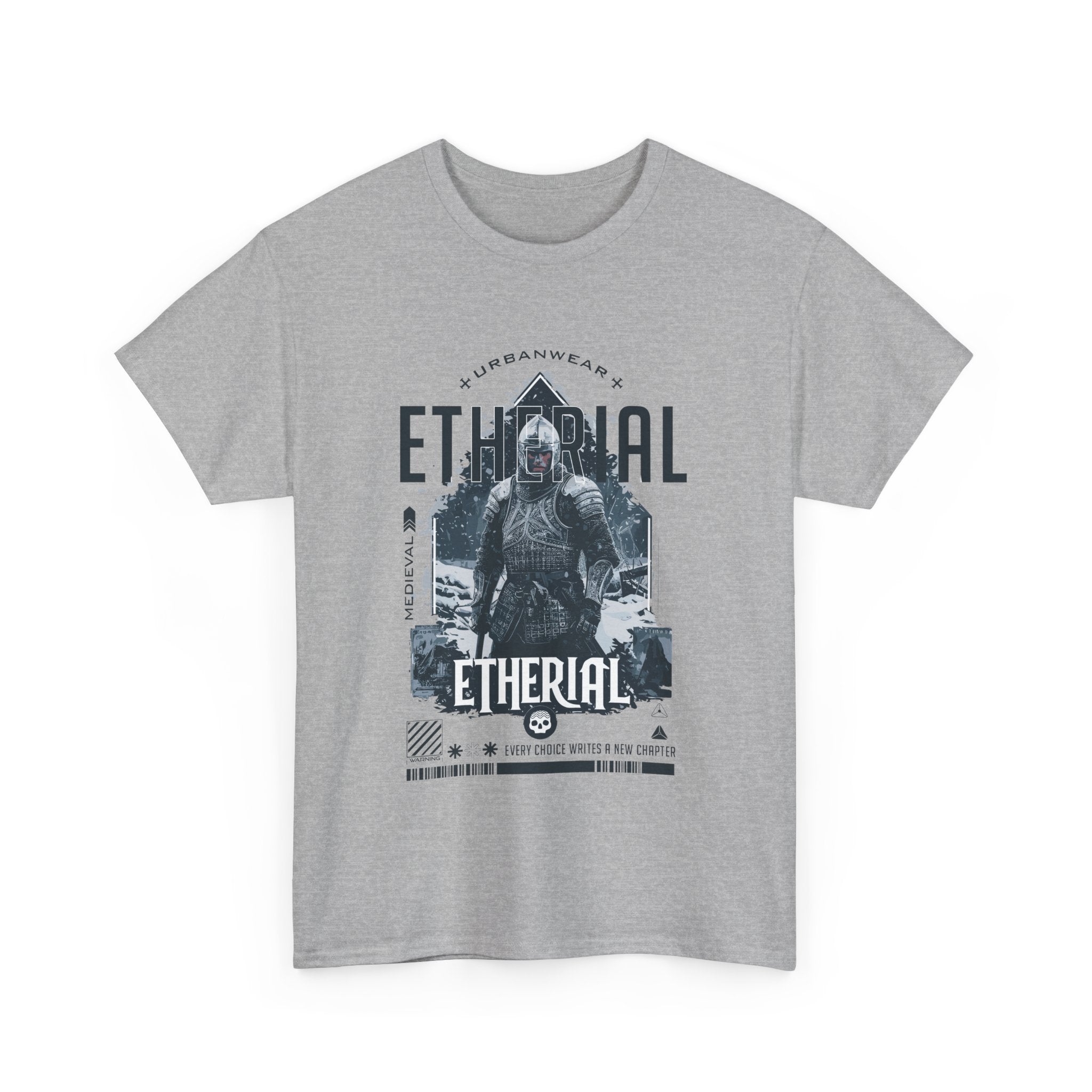 Ethereal Unisex Heavy Cotton Tee - Urban Streetwear Graphic T-Shirt