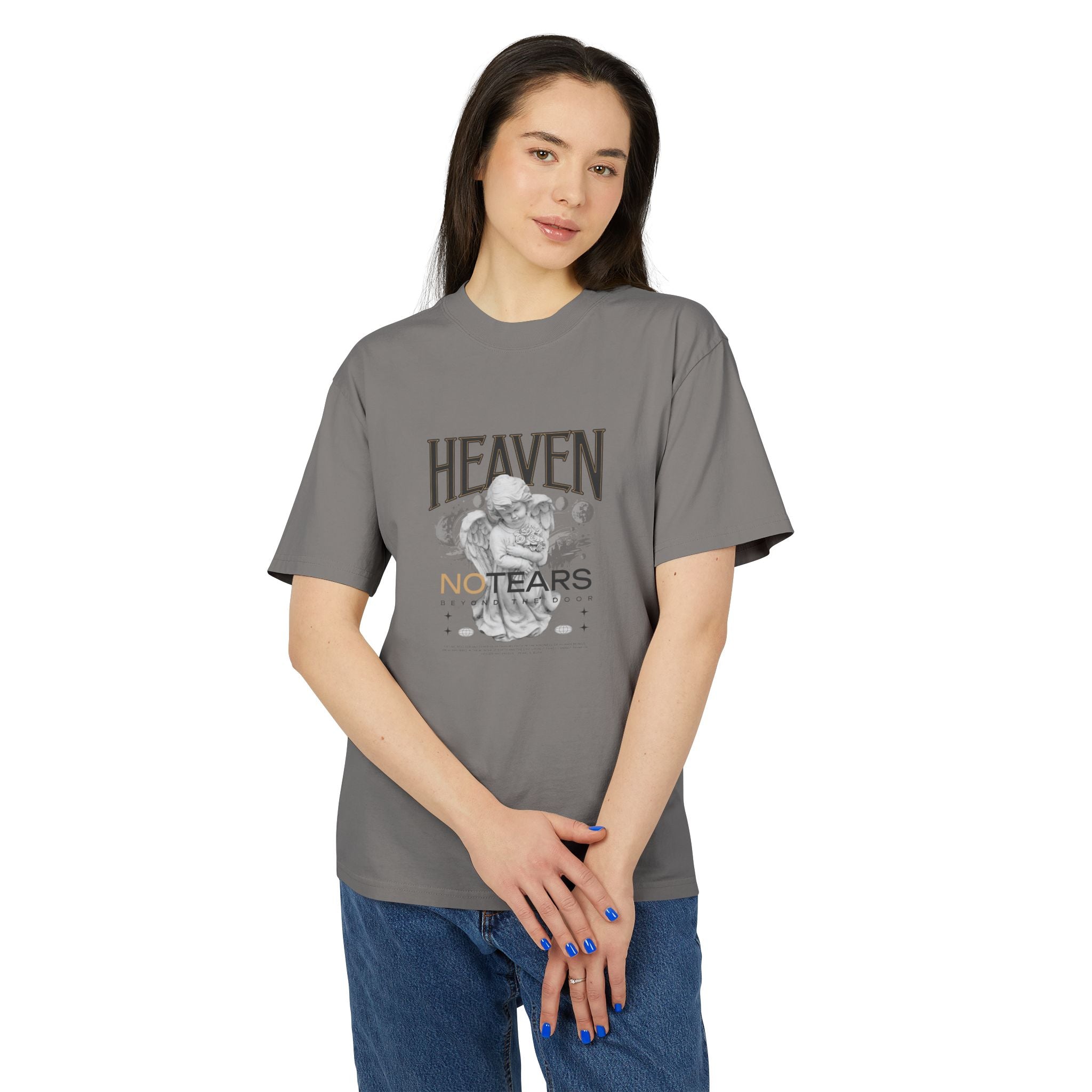 Unisex Heavy Faded Tee - Heaven No Tears Graphic T-Shirt