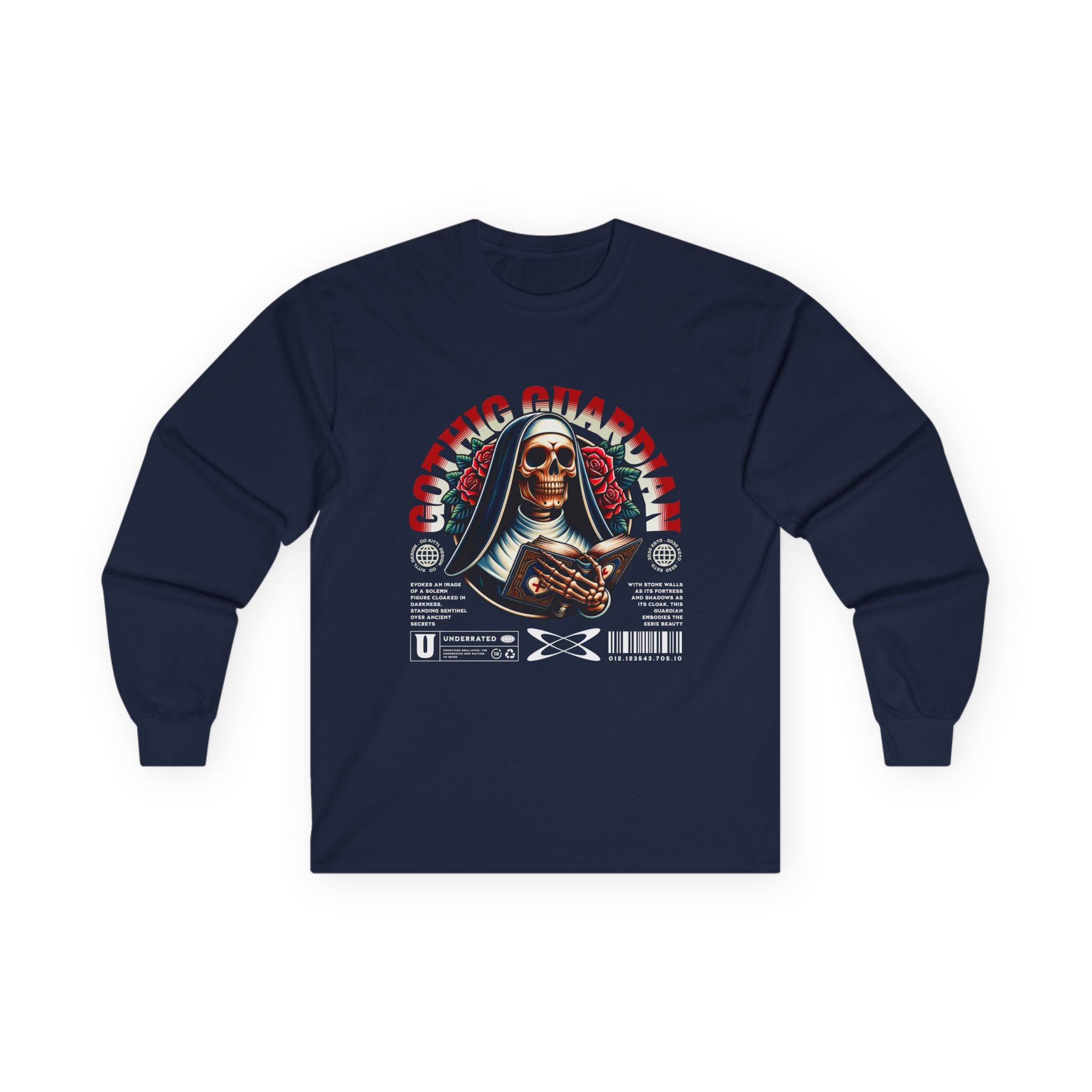 Gothic Sister Long Sleeve Tee - Unisex Cotton Graphic T-Shirt.