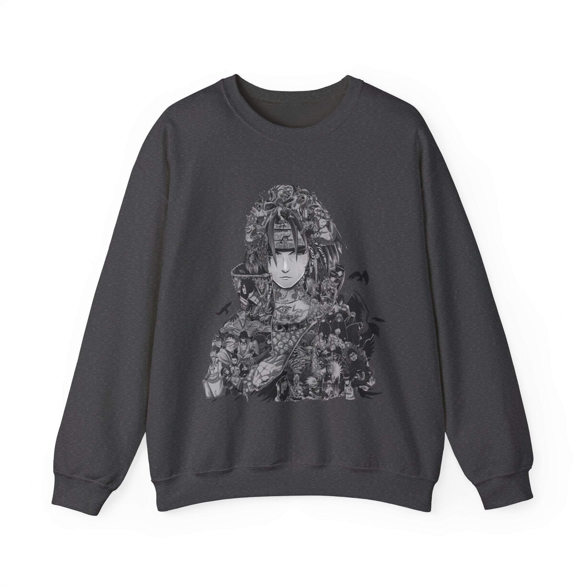 Unisex Heavy Blend™ Crewneck Sweatshirt with Artistic Warrior Design