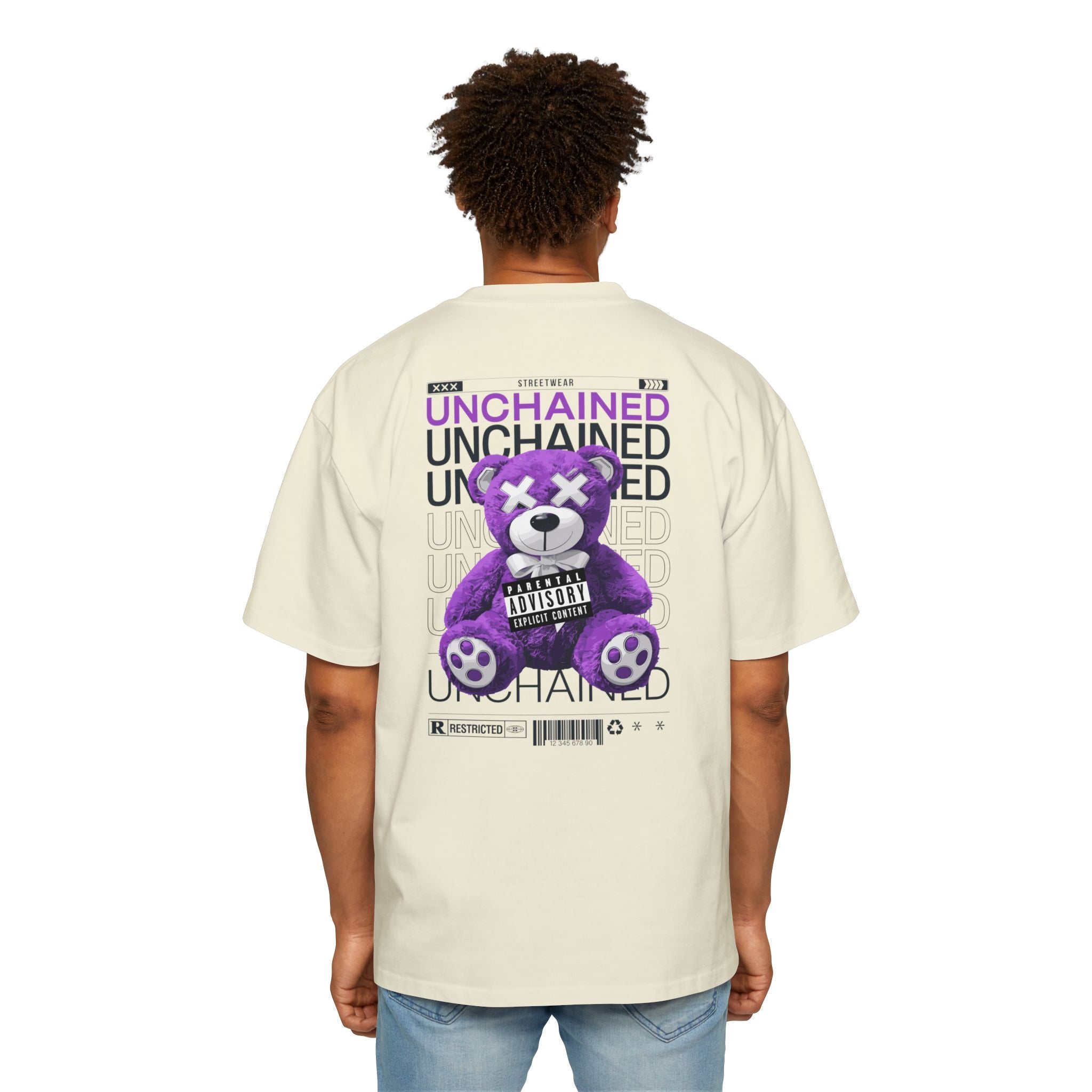 Unchained Bear Graphic Tee - Oversized Streetwear T-Shirt