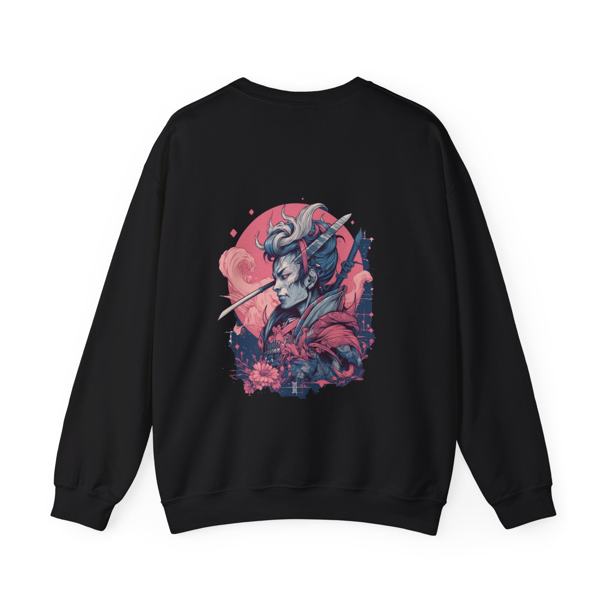 Artistic Unisex Crewneck Sweatshirt - Japanese Warrior Design