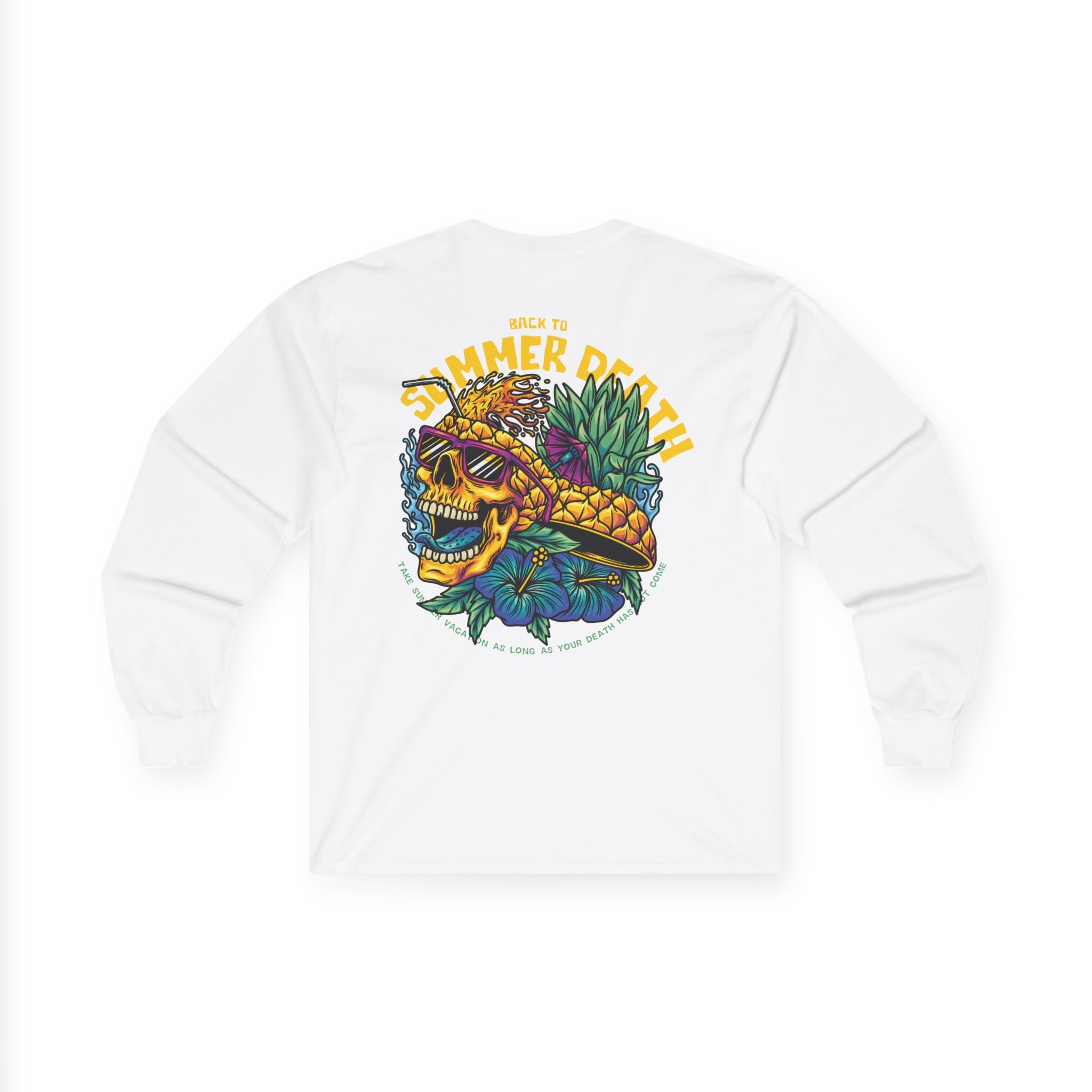 Summer Vibes Skull Long Sleeve Tee - Unisex Ultra Cotton