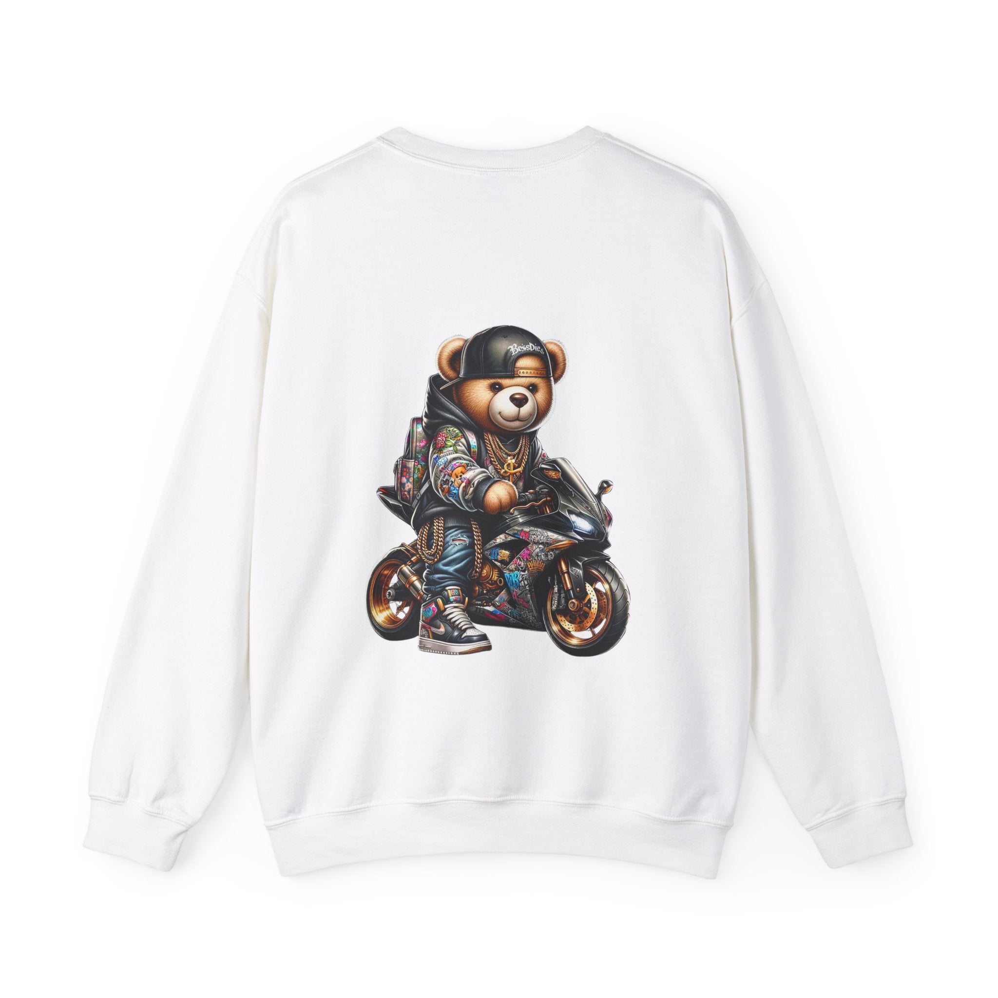 Gangsta Biker Teddy Bear Unisex Sweatshirt