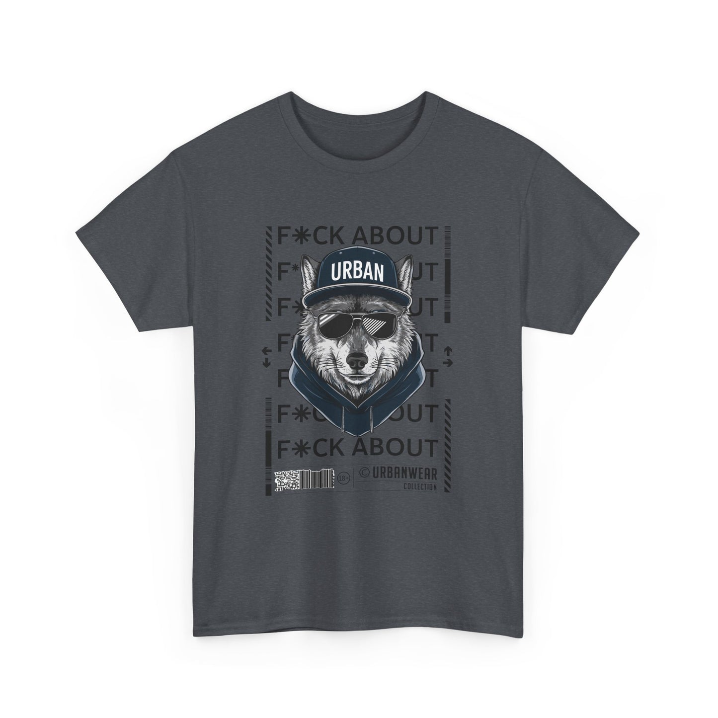 Urban Bear Graphic Unisex Heavy Cotton Tee