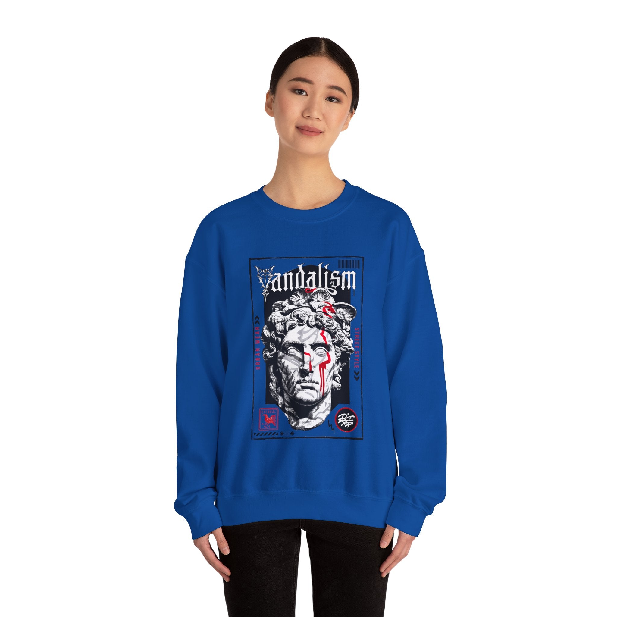 Vandalism Graphic Unisex Crewneck Sweatshirt - Edgy Street Style