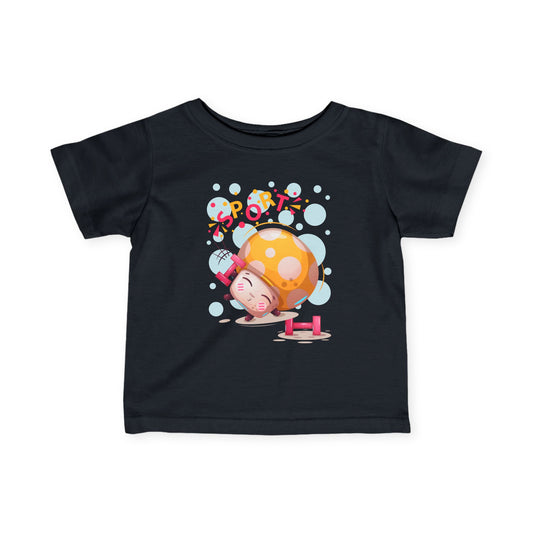 Fun Sporty Infant Tee - Cute Cartoon Design