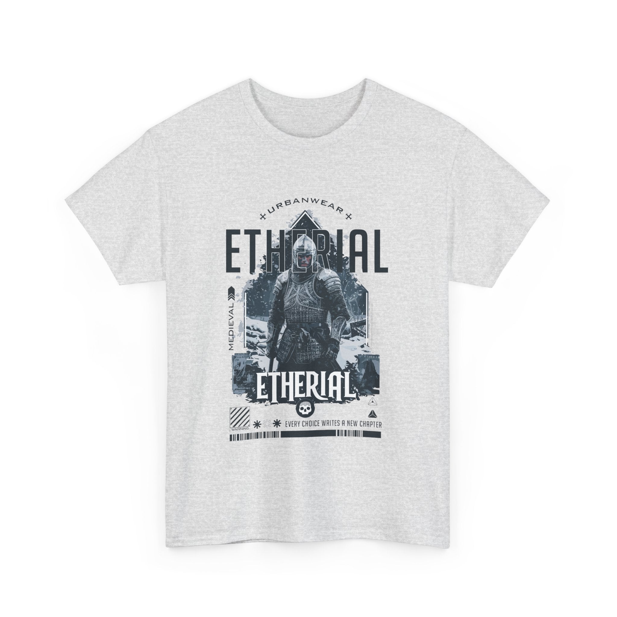 Ethereal Unisex Heavy Cotton Tee - Urban Streetwear Graphic T-Shirt