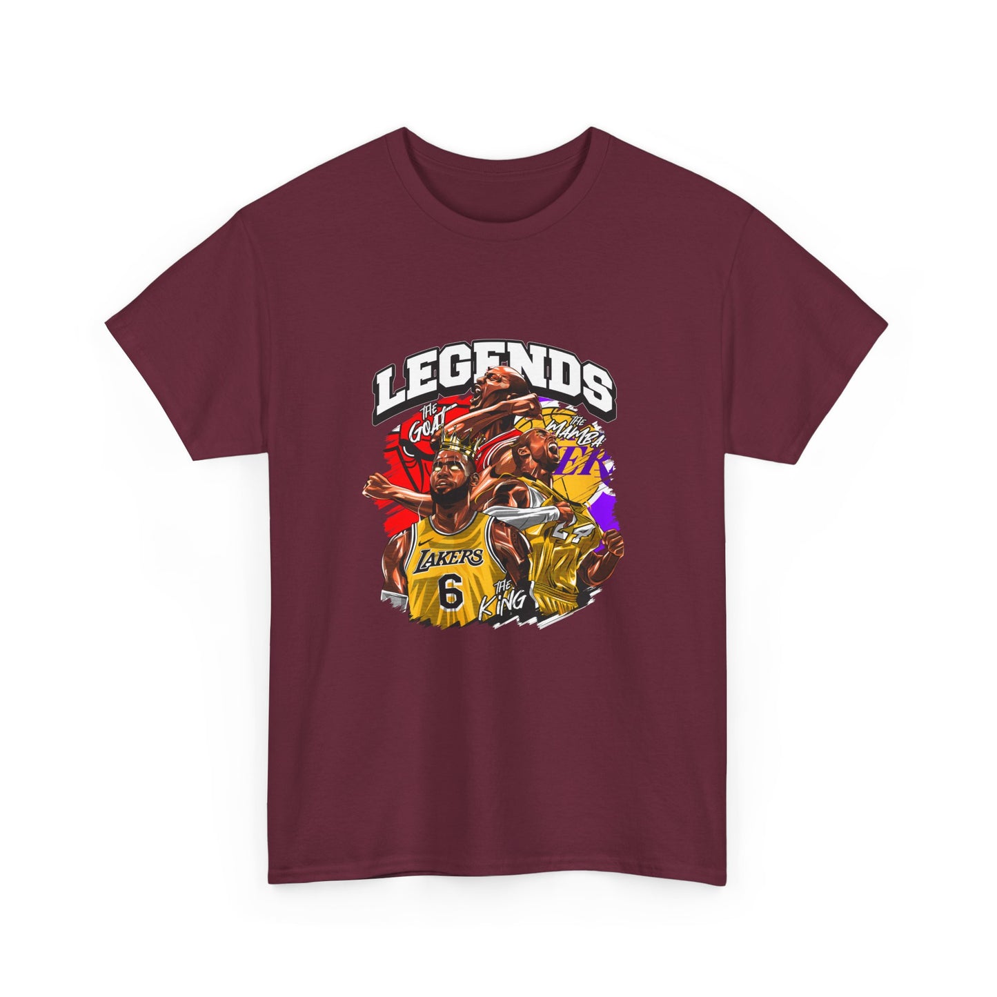 Kaos Basket Legend Basketball Unisex Heavy Cotton Tee