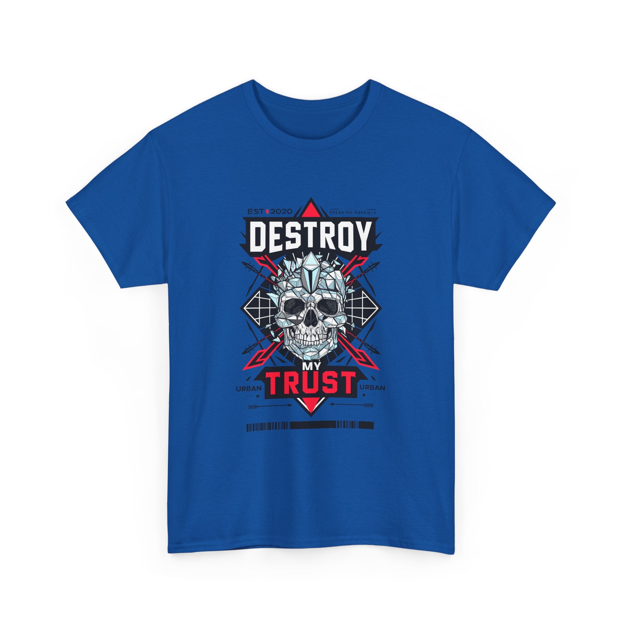 Urban Skull Graphic Tee - "DESTROY MY TRUST"