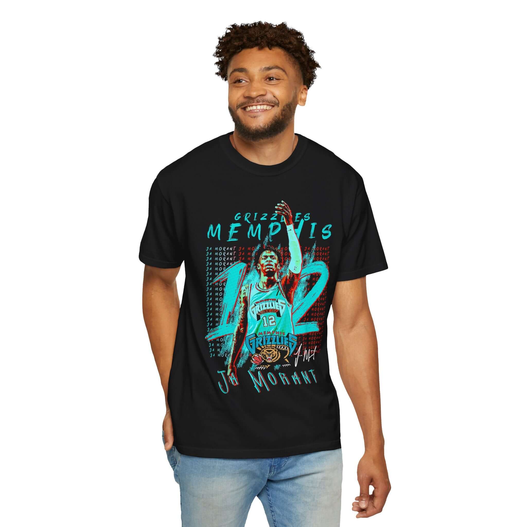 Memphis Grizzlies Jo Morant T-Shirt, Basketball Fan Gear, Sports Shirt, Gift for NBA Fans, Unisex Casual Wear