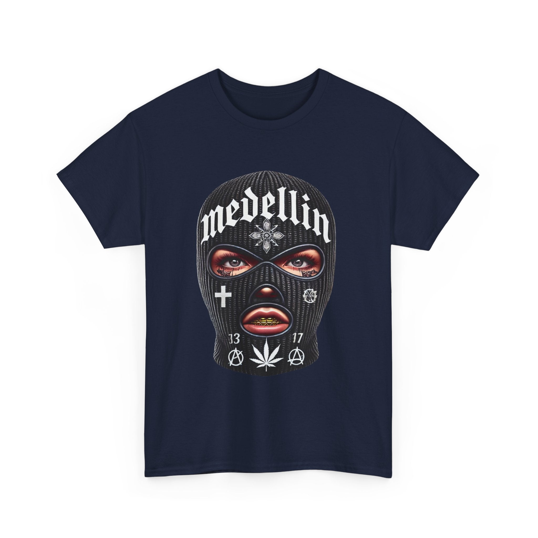 Anarchy Ski Mask Girl Unisex Heavy Cotton Tee