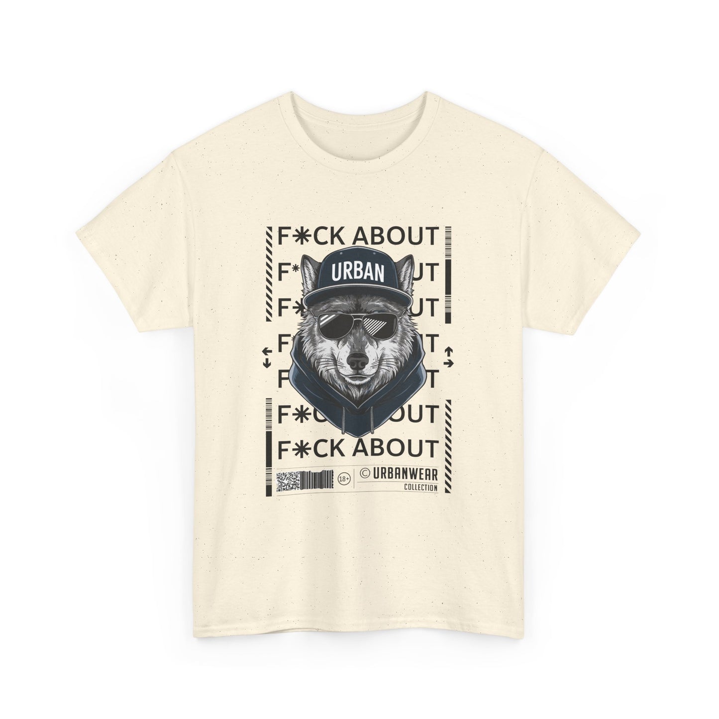 Urban Bear Graphic Unisex Heavy Cotton Tee