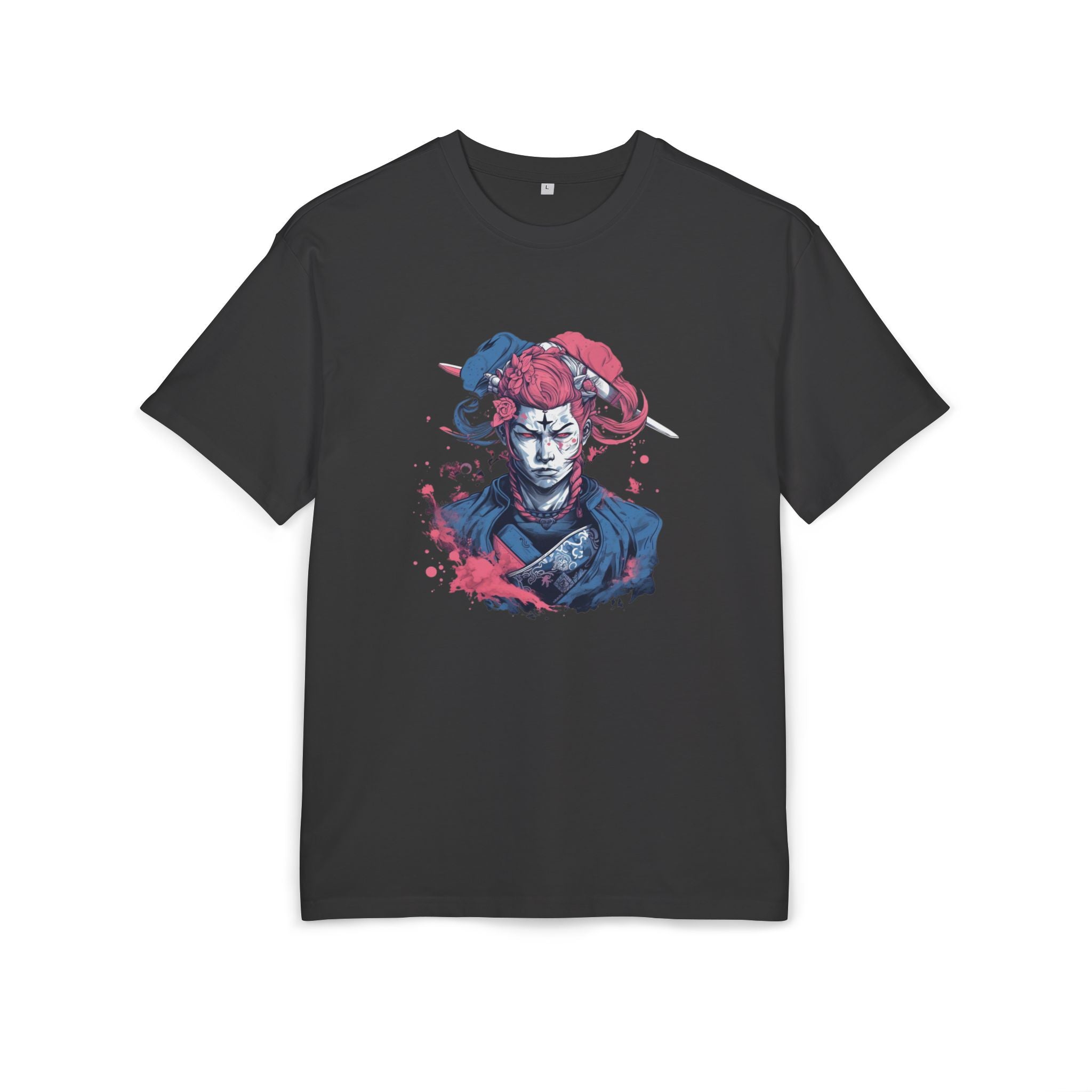 Artistic Samurai Oversize Tee - Unique Graphic T-Shirt for Anime & Manga Fans