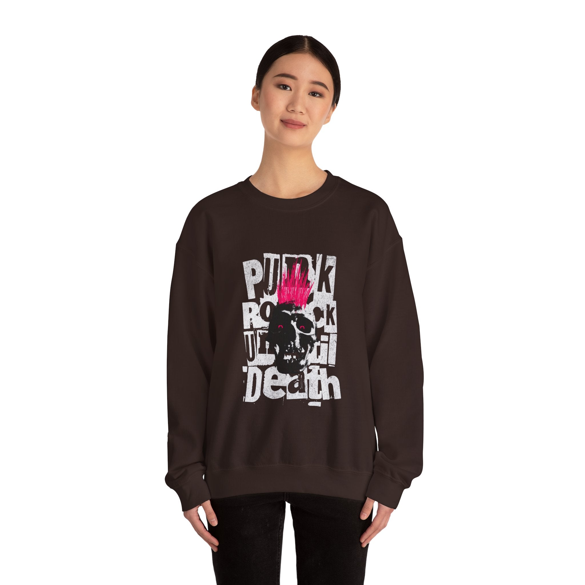 Punk Rock Skull Sweatshirt - Unisex Heavy Blend™ Crewneck.