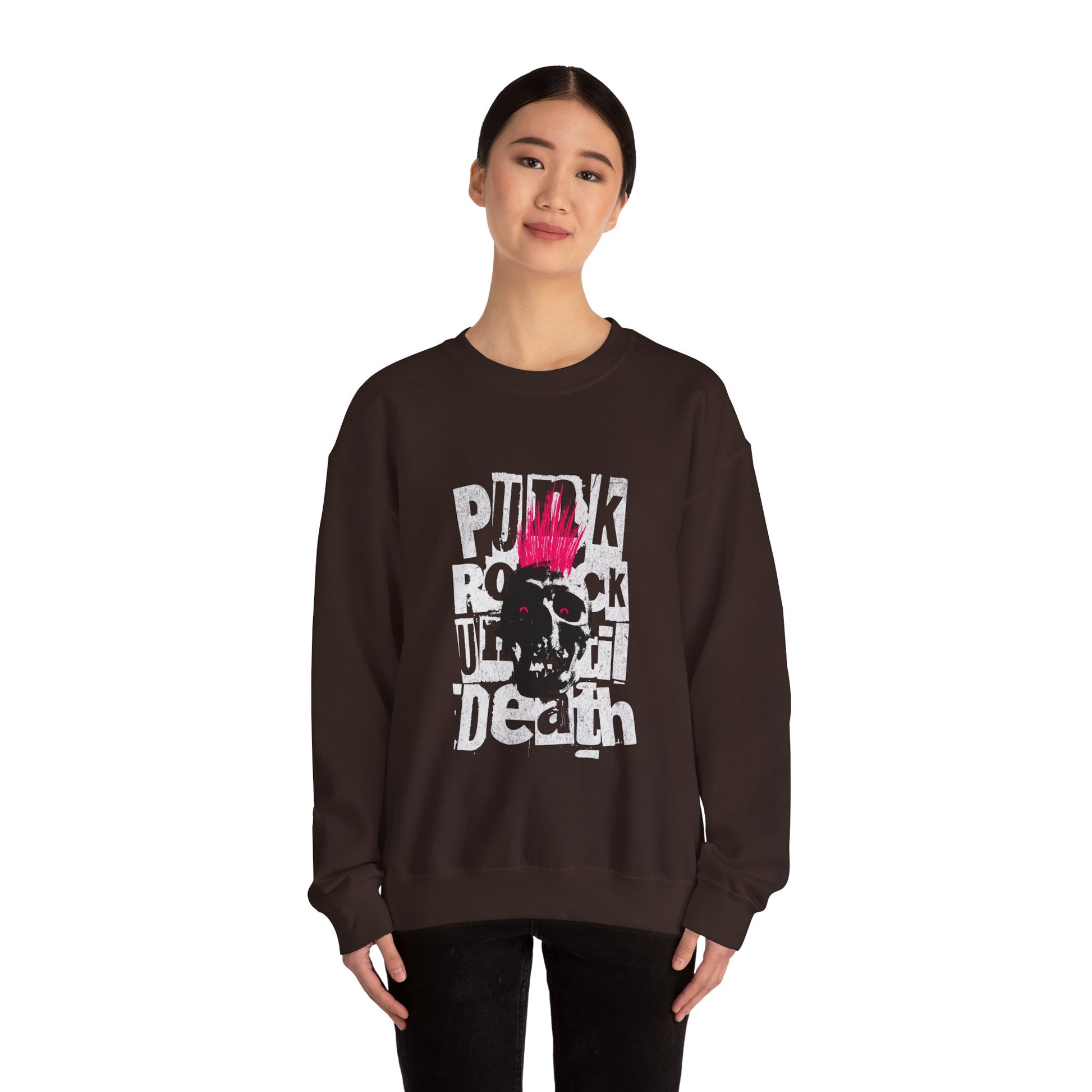 Punk Rock Skull Sweatshirt - Unisex Heavy Blend™ Crewneck.