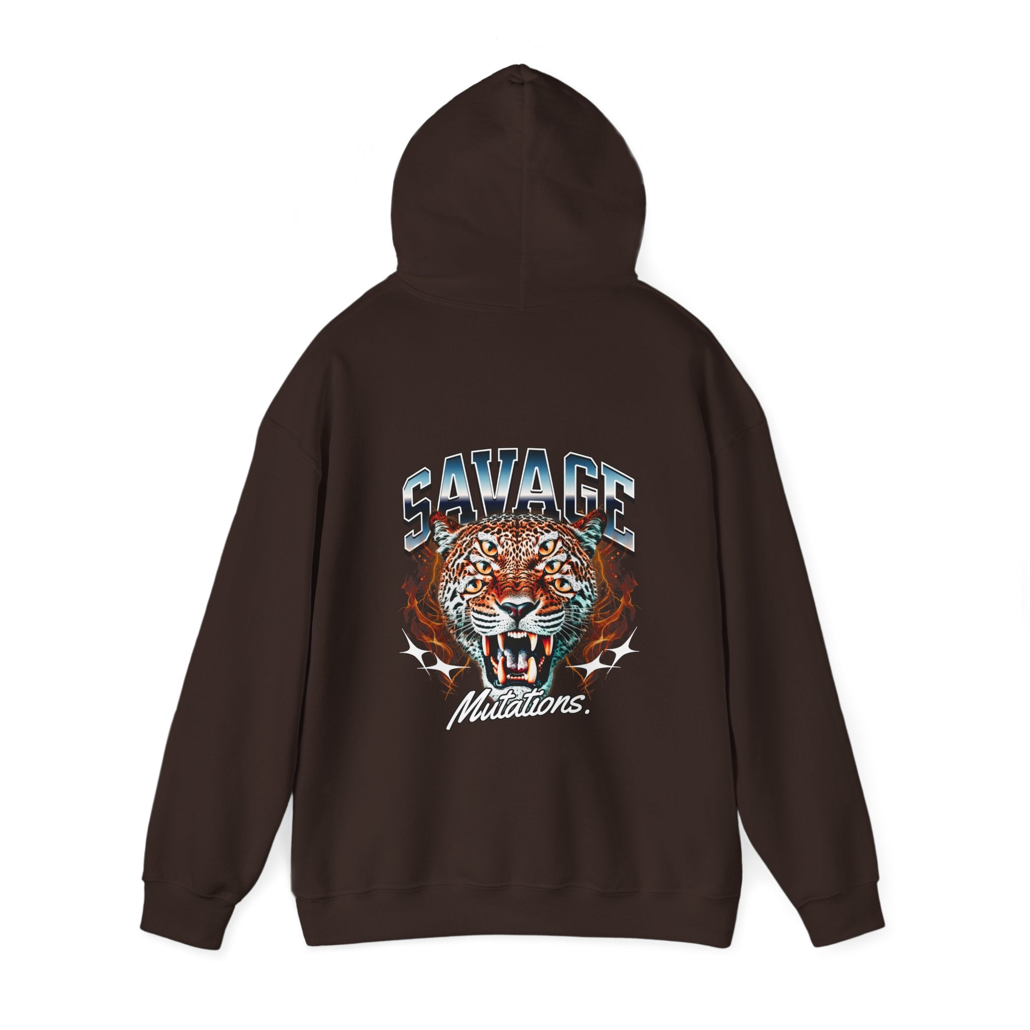 Savage Tiger Unisex Heavy Blend Hooded Sweatshirt - Bold Graphic Design for Animal Lovers