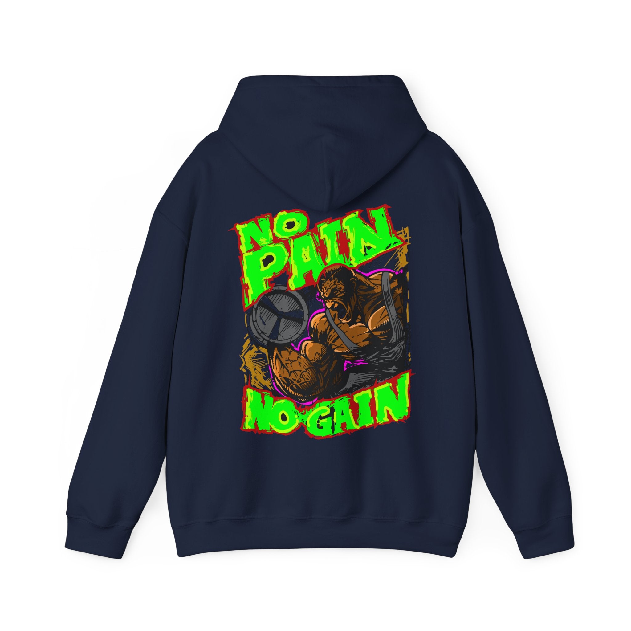 Motivational No Pain No Gain Hoodie for Fitness Enthusiasts