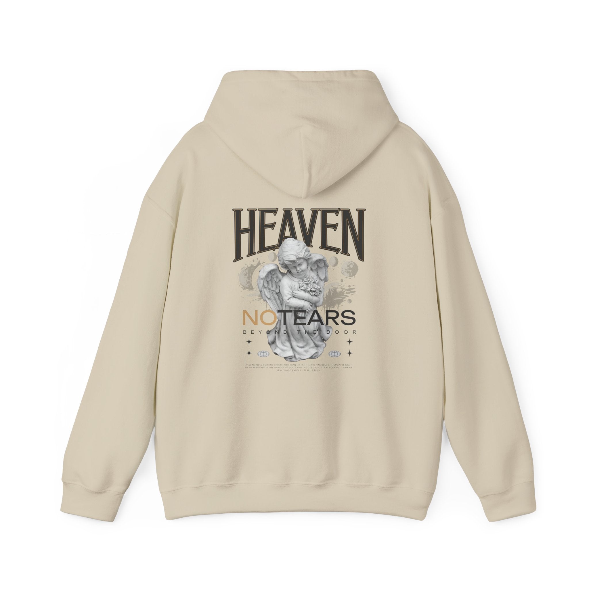 Heaven No Tears Unisex Heavy Blend Hoodie - Cozy Spiritual Sweatshirt