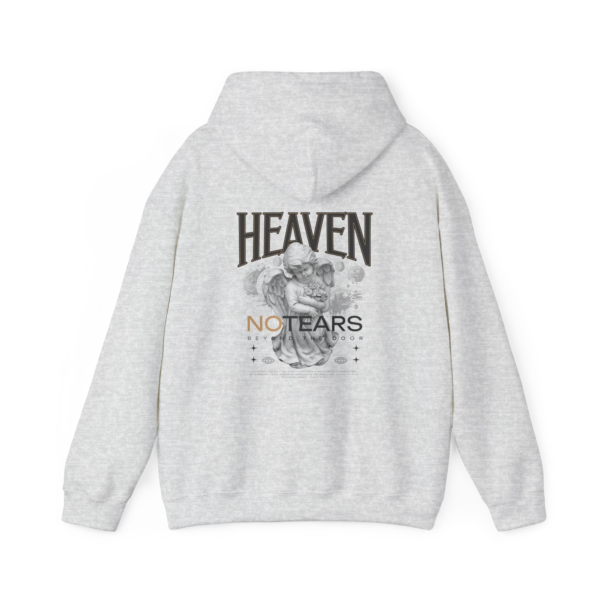 Heaven No Tears Unisex Heavy Blend Hoodie - Cozy Spiritual Sweatshirt