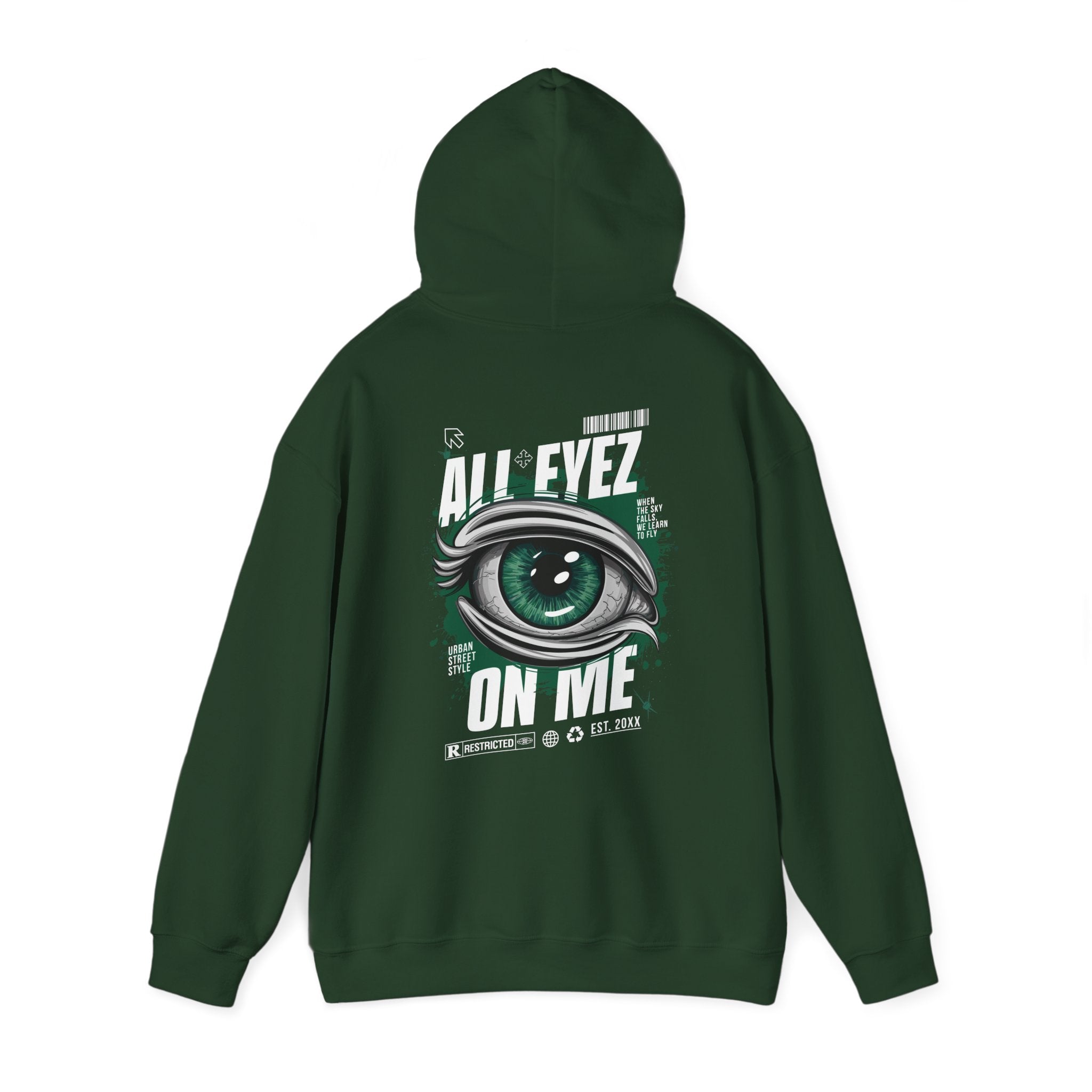 All Eyez On Me Unisex Heavy Blend Hoodie - Urban Streetwear Sweatshirt
