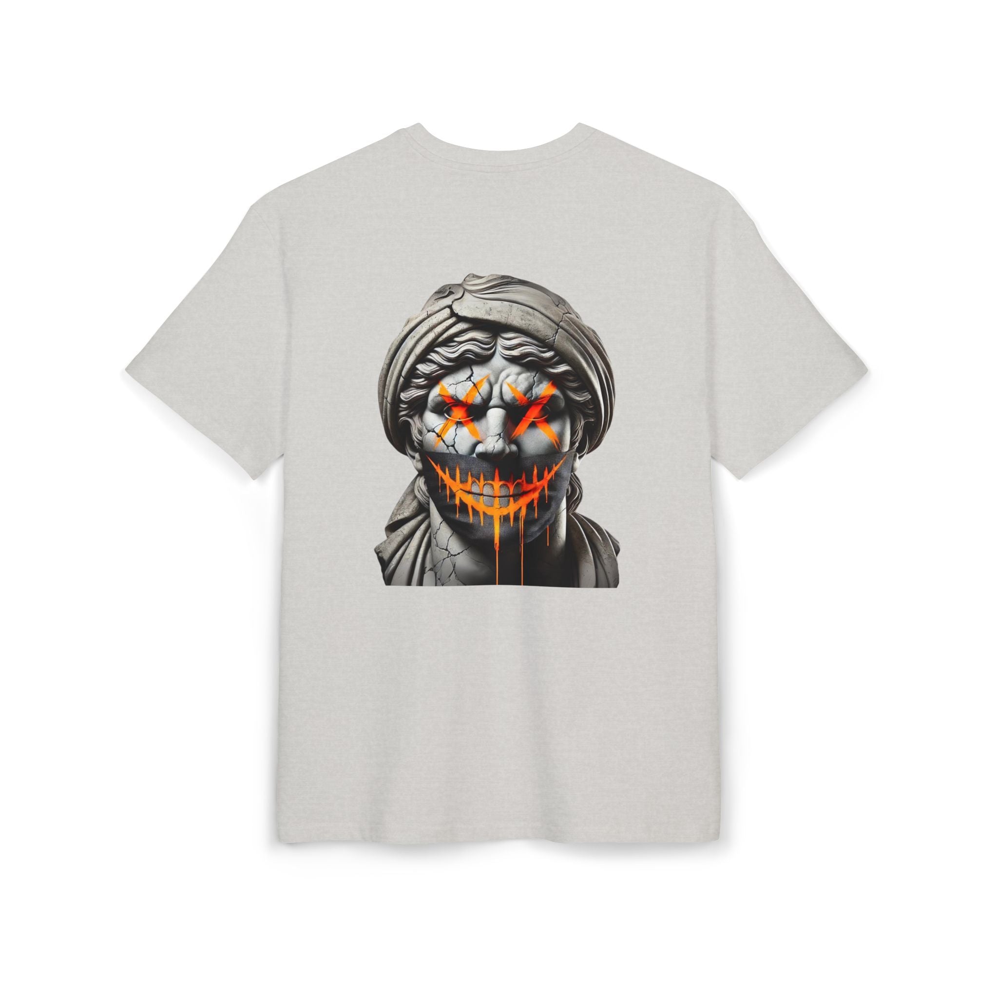 Dripping Gangsta David Oversize Tee with Distorted Statue Design