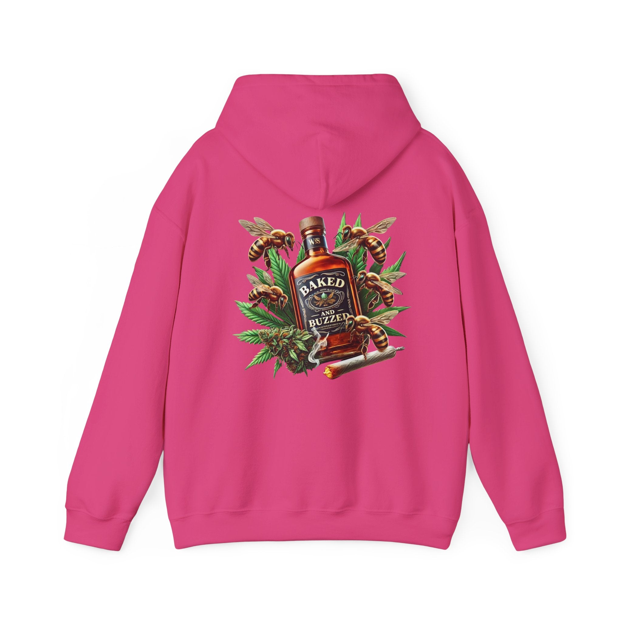 Baked And Buzzed Whiskey And Bees Unisex Hoodie