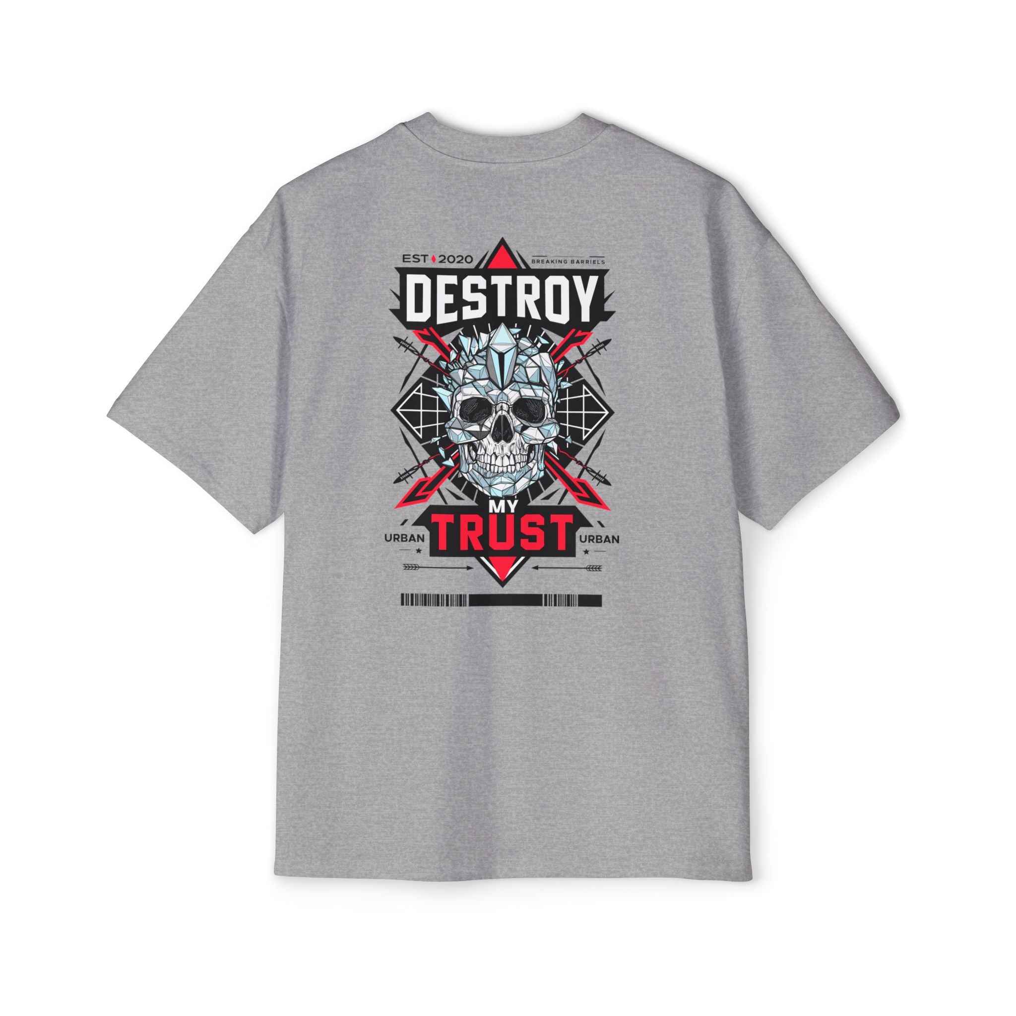 Urban Graphic Tee - "DESTROY MY TRUST" Skull Design