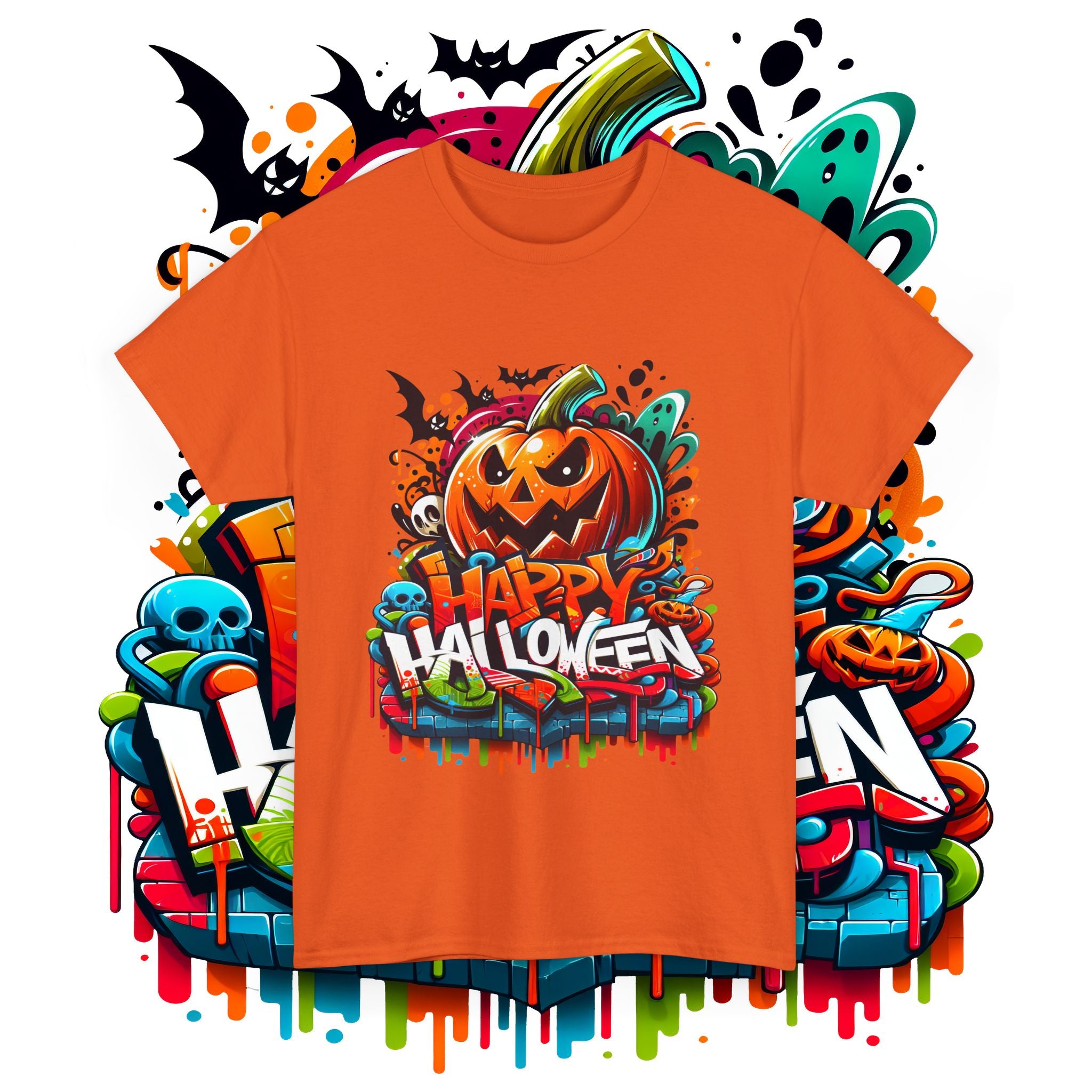 Happy Halloween Unisex Heavy Cotton Tee