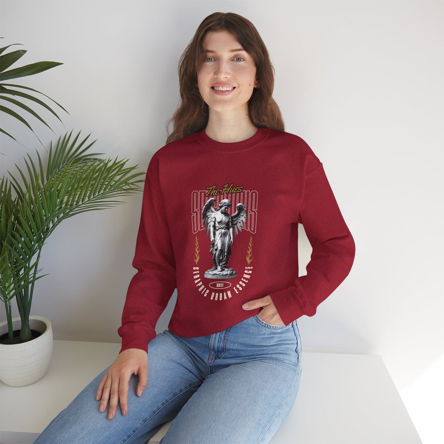 Urban Angel Unisex Heavy Blend™ Crewneck Sweatshirt - Streetwear Style