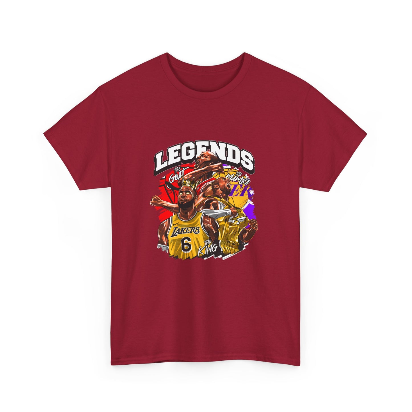 Kaos Basket Legend Basketball Unisex Heavy Cotton Tee