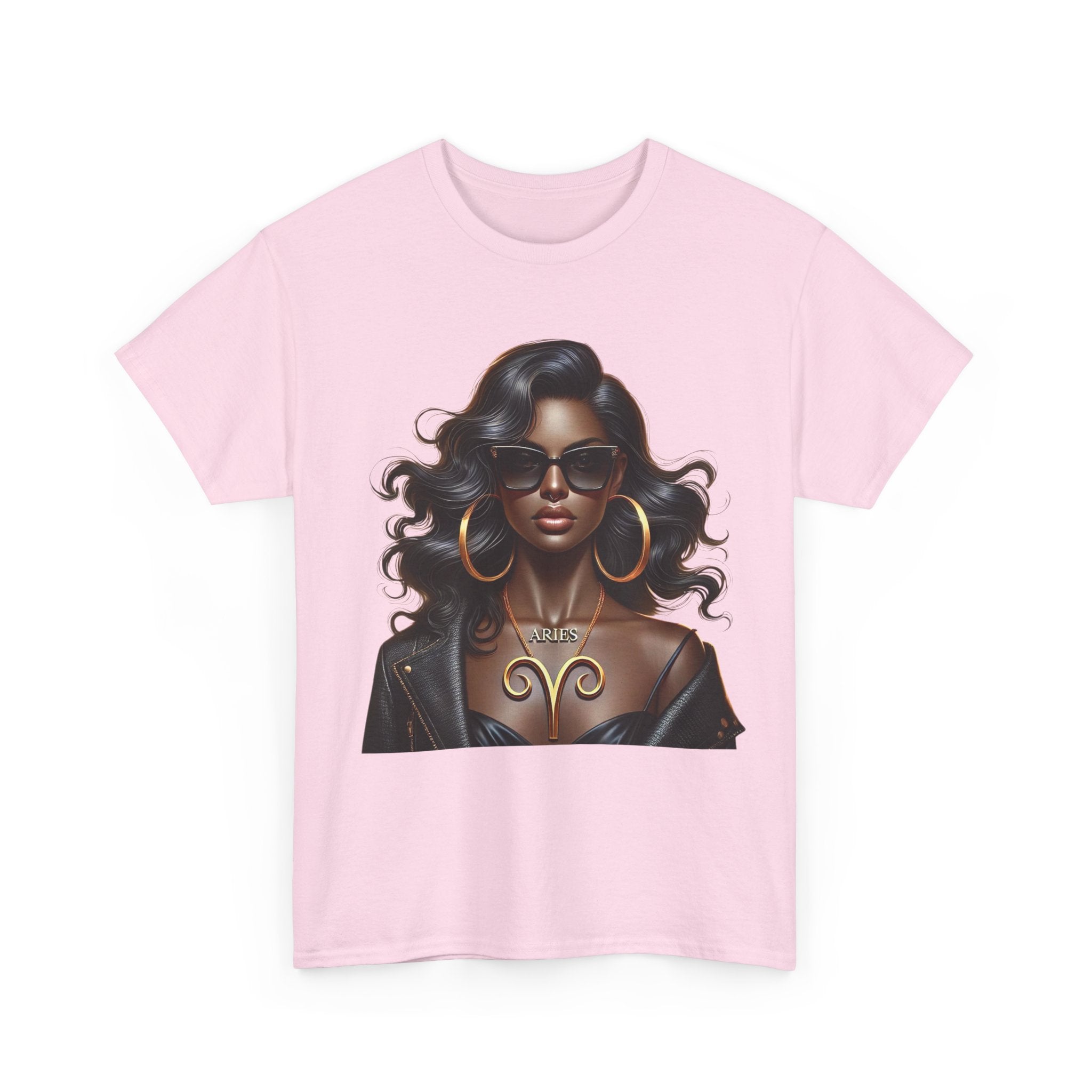 Aries Girl Unisex Heavy Cotton Tee