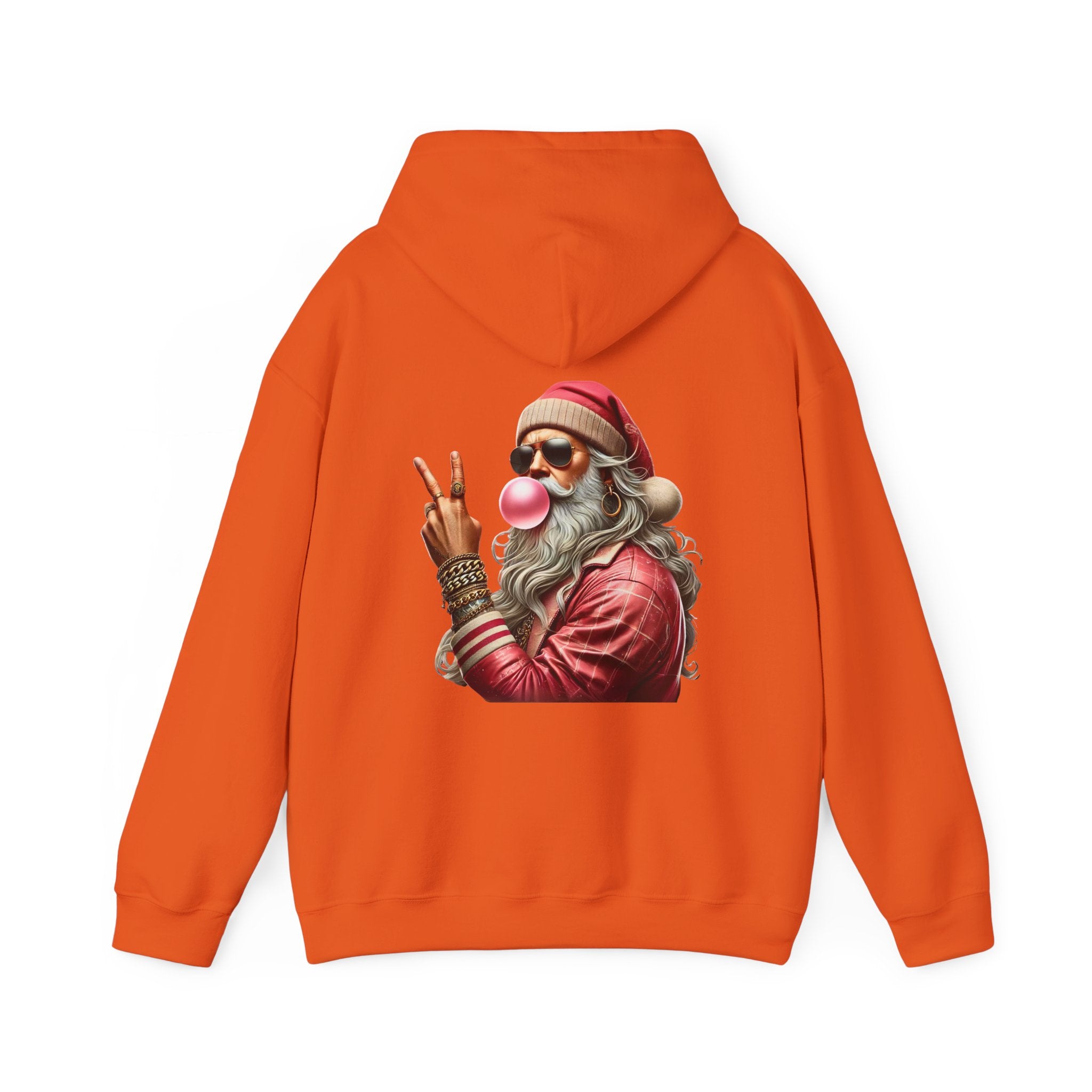 Cool Santa Bubble Gum Hoodie - Unisex Hoodie for Holiday Fun