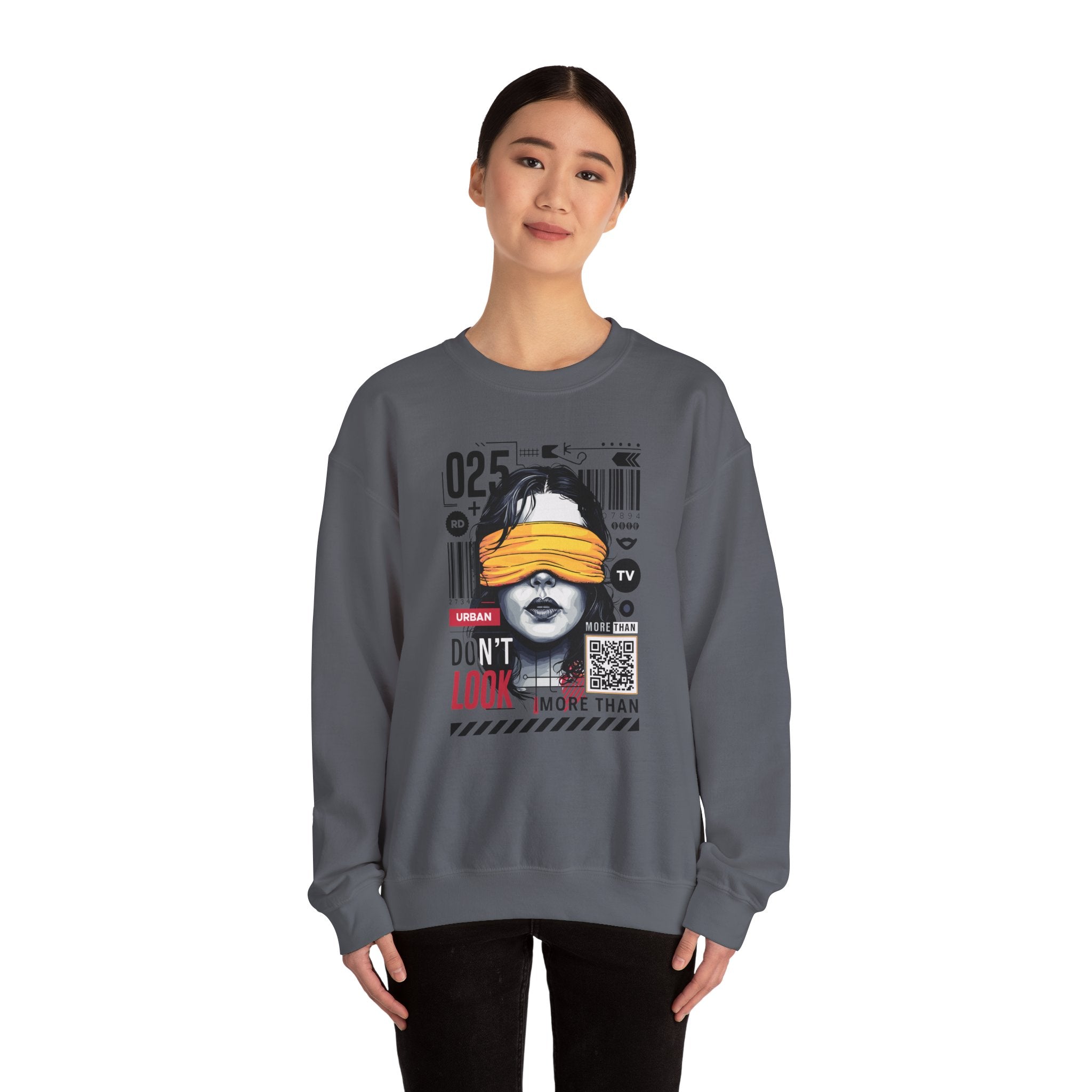 Urban Don’t Look Crewneck Sweatshirt - Unisex Heavy Blend™