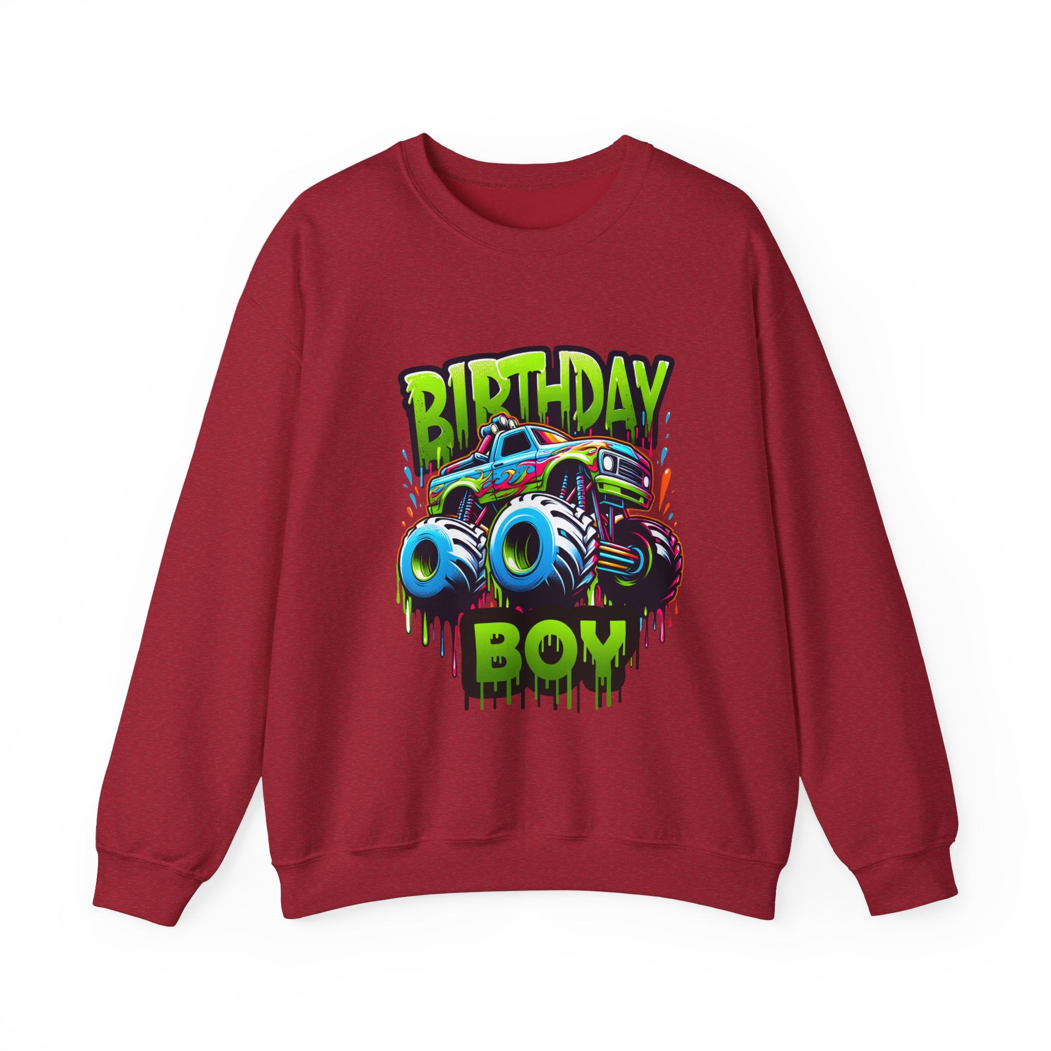Birthday Boy Monster Truck Unisex Sweatshirt