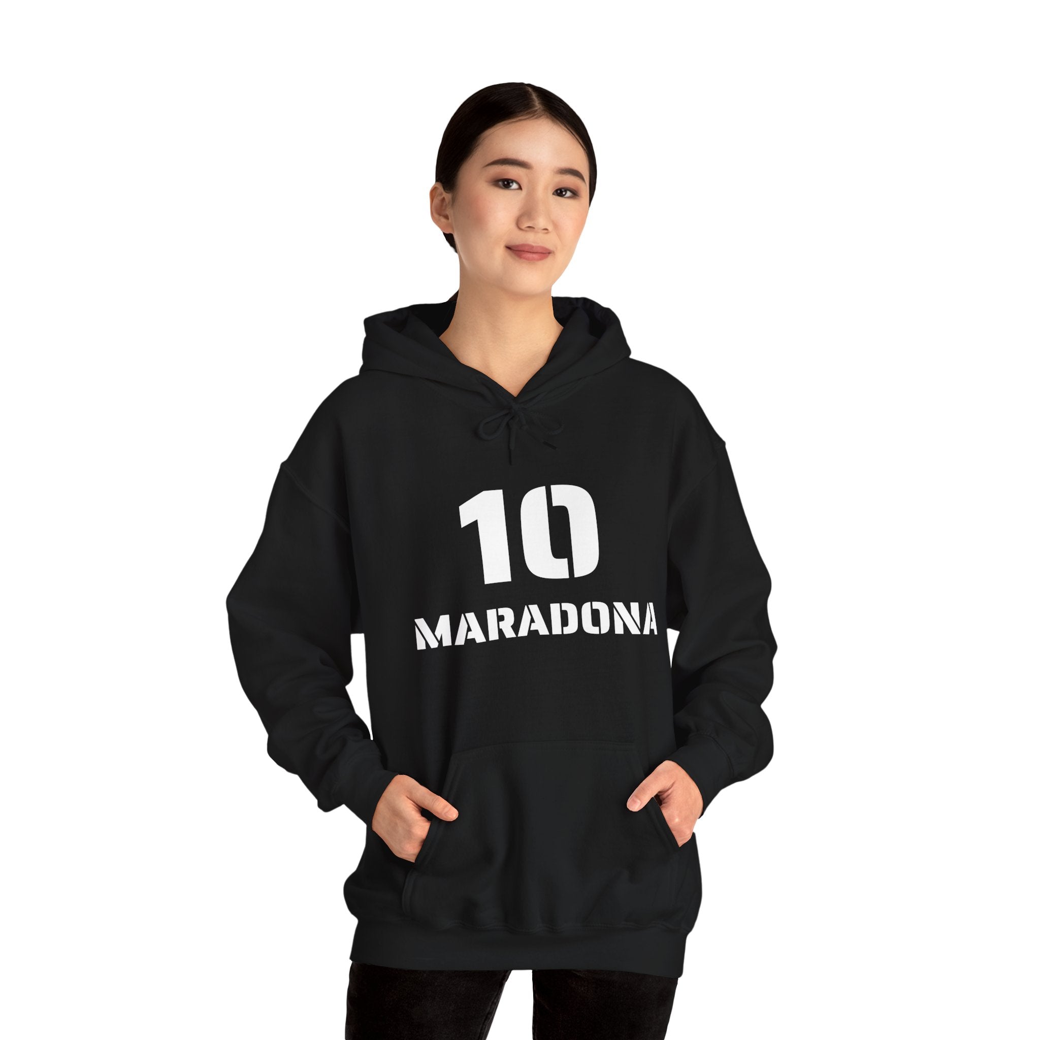 Maradona 10 Unisex Heavy Blend™ Hoodie - Tribute Sweatshirt for Soccer Fans