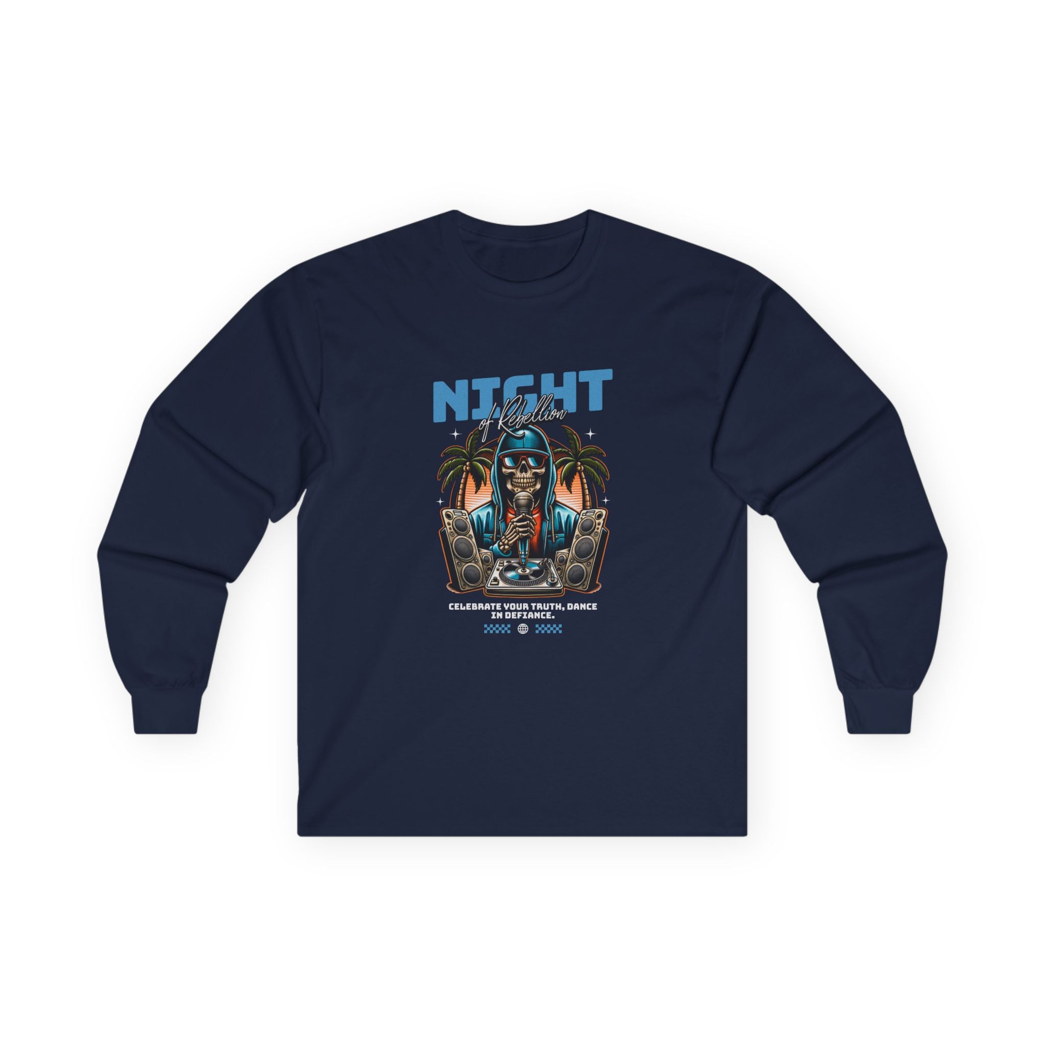 Night Vibes Unisex Ultra Cotton Long Sleeve Tee - Celebrate Dance and Music