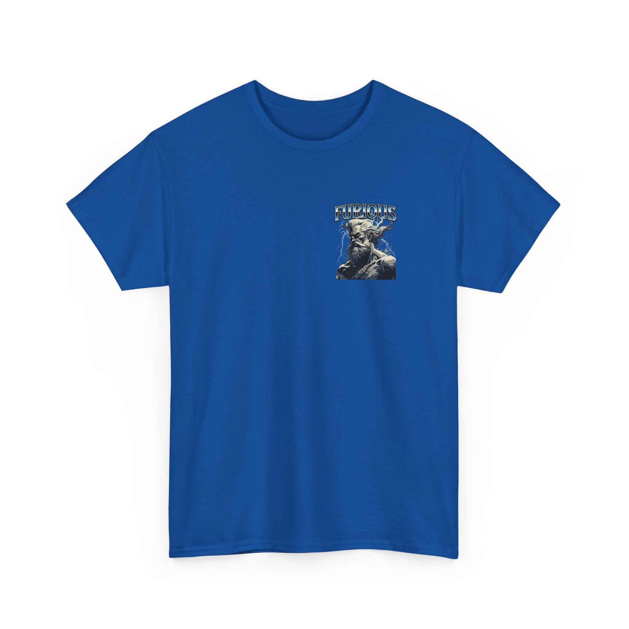 Furious God Unisex Heavy Cotton Tee - Bold Graphic Design for Casual Wear