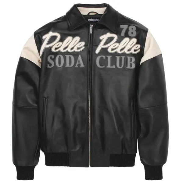 Pelle Pelle 78 Soda Club Plush Black Leather Jacket
