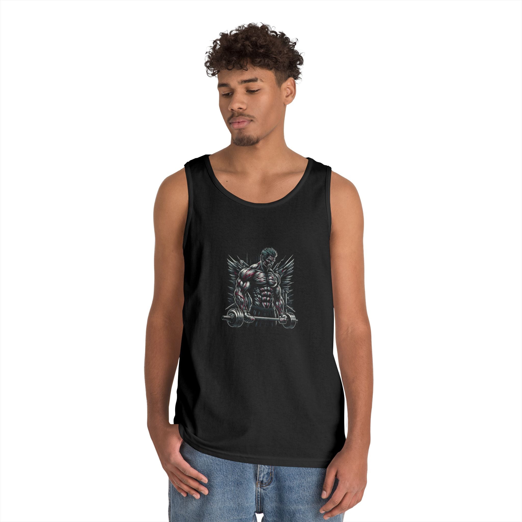 Gym Warrior Unisex Heavy Cotton Tank Top - Motivational Fitness Apparel