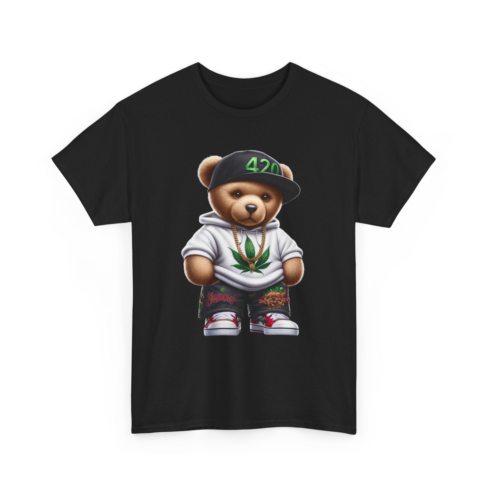 Gangsta Teddy Bear Unisex Heavy Cotton Tee