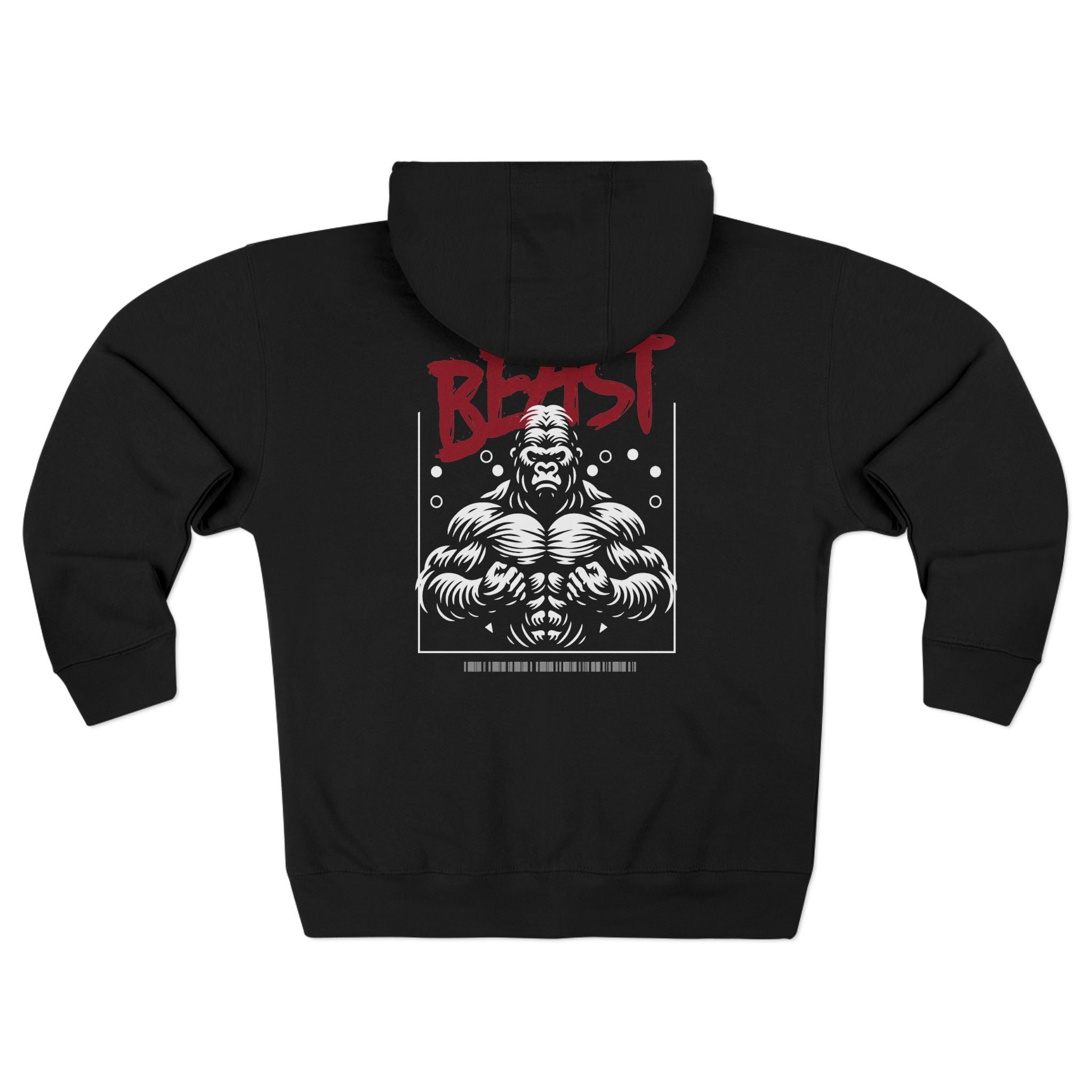 Beast Unisex Zip Hoodie - Perfect for Gym Enthusiasts and Casual Wear