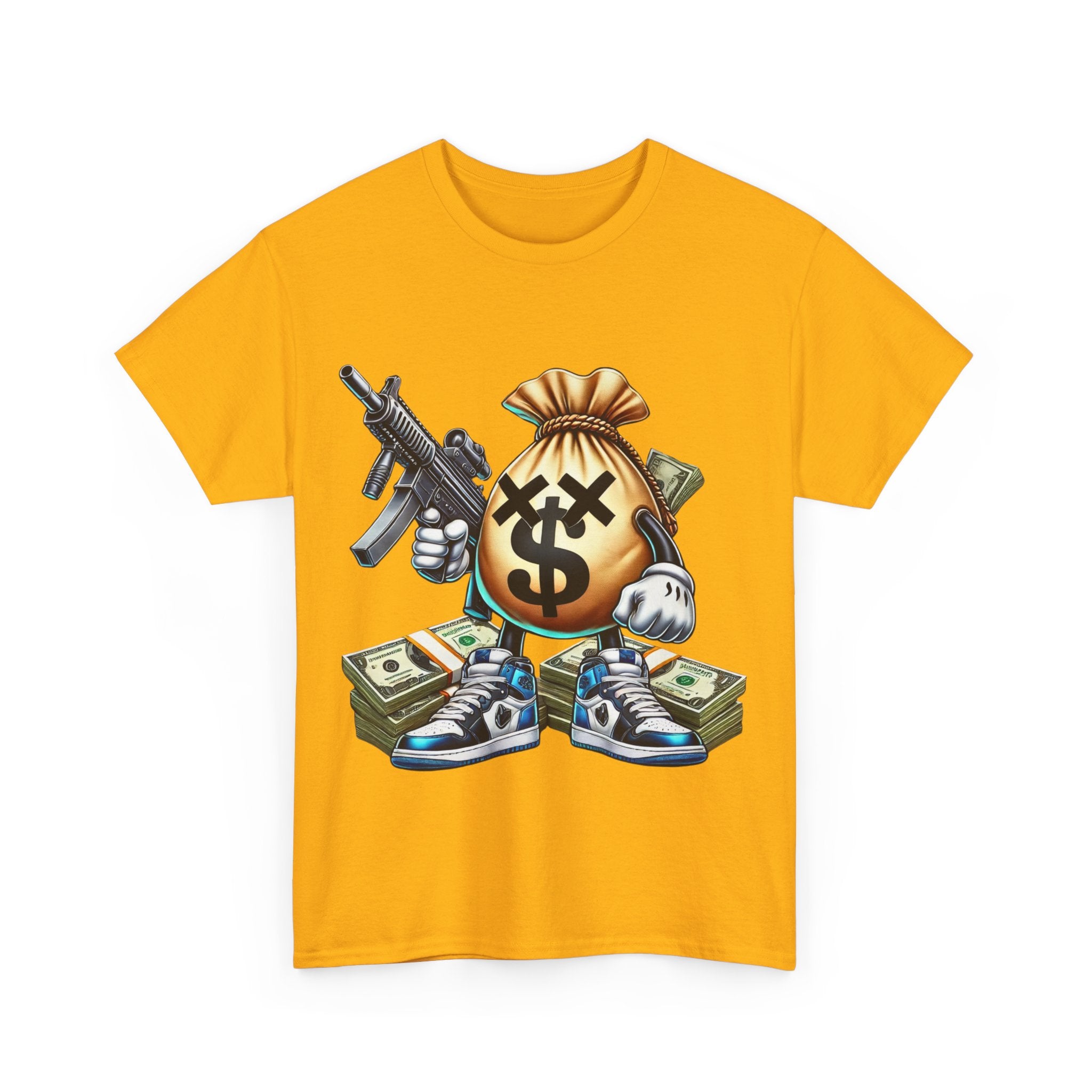 Armed Money Bag Unisex Heavy Cotton Tee