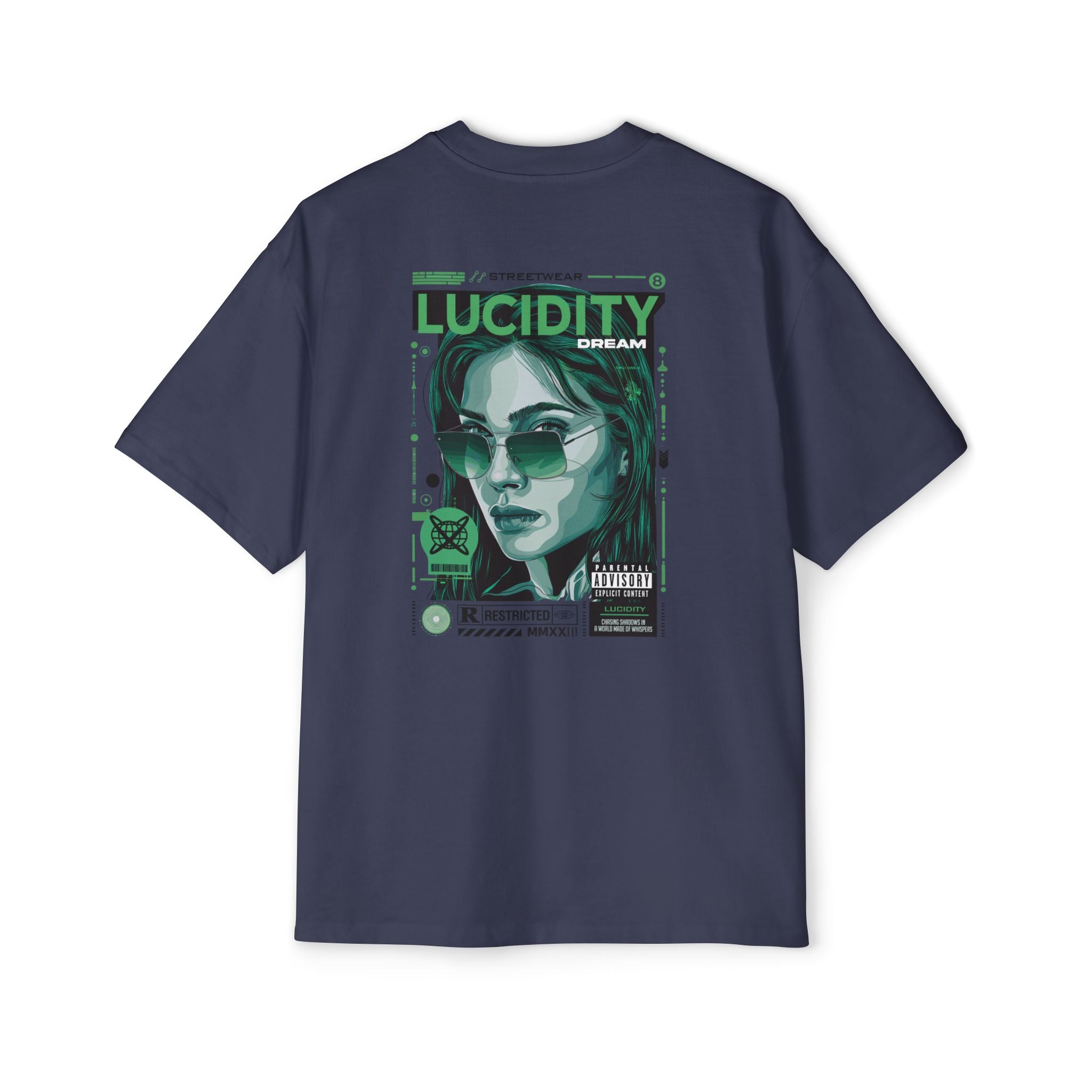 Heavy Oversized Tee with Lucidity Dream Graphic - Casual Streetwear