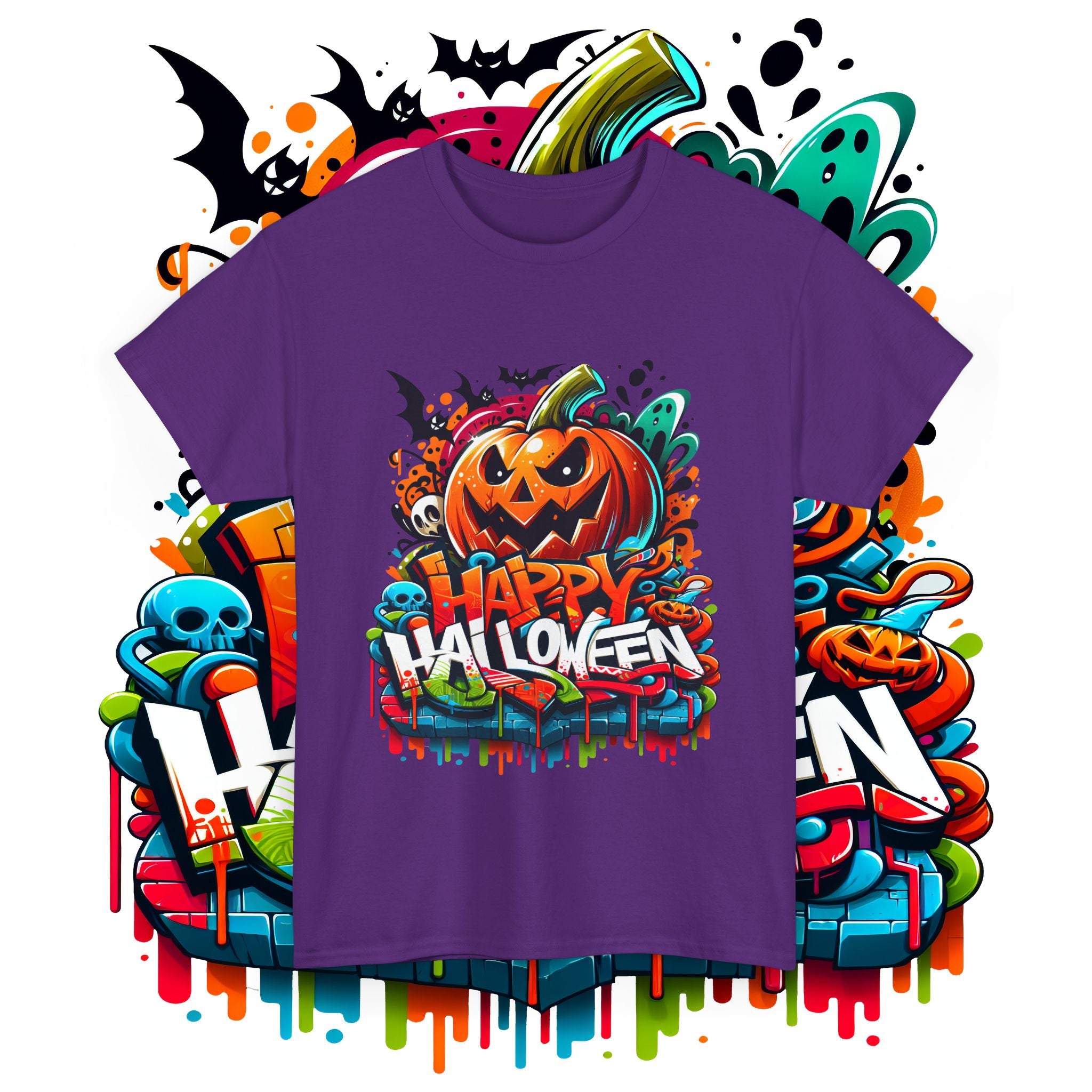 Happy Halloween Unisex Heavy Cotton Tee