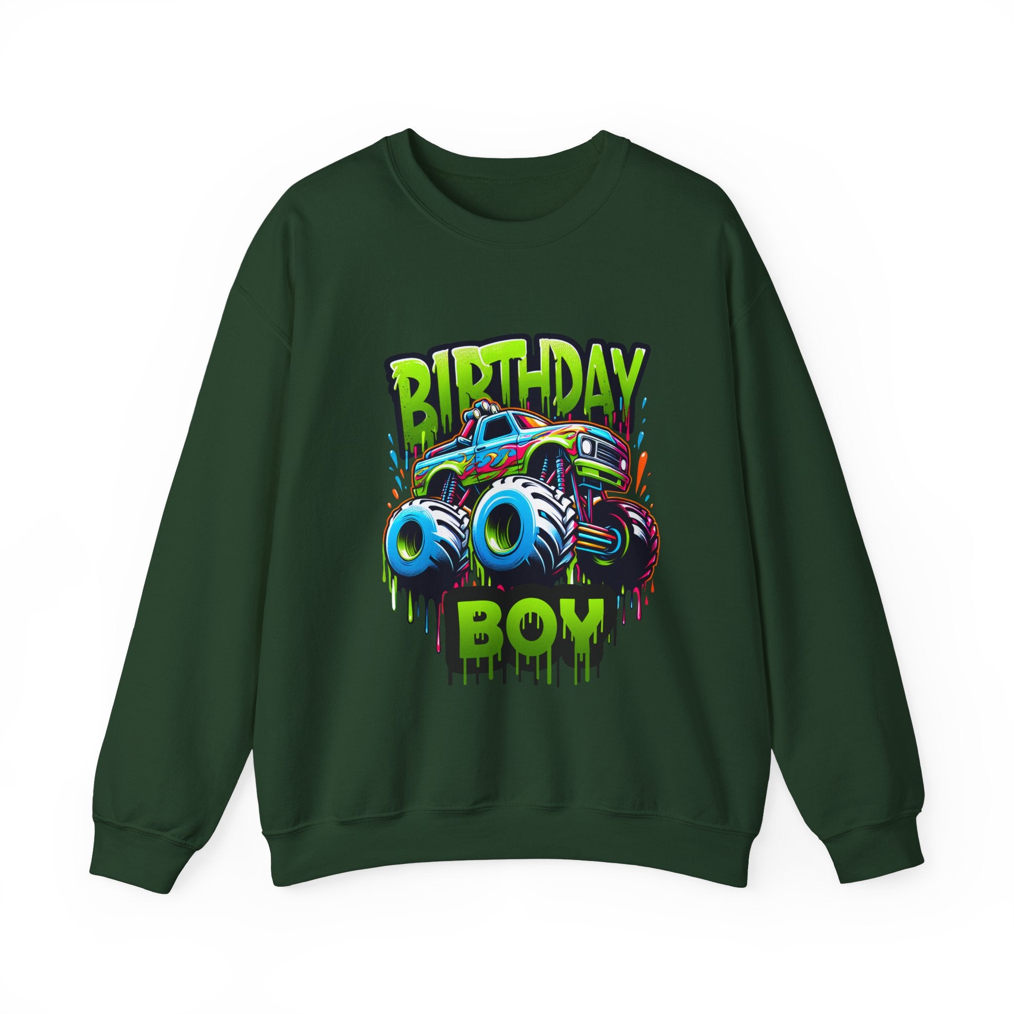 Birthday Boy Monster Truck Unisex Sweatshirt