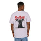Gothic Angel Unisex Heavy Oversize Tee - 'Suffer' Graphic T-Shirt