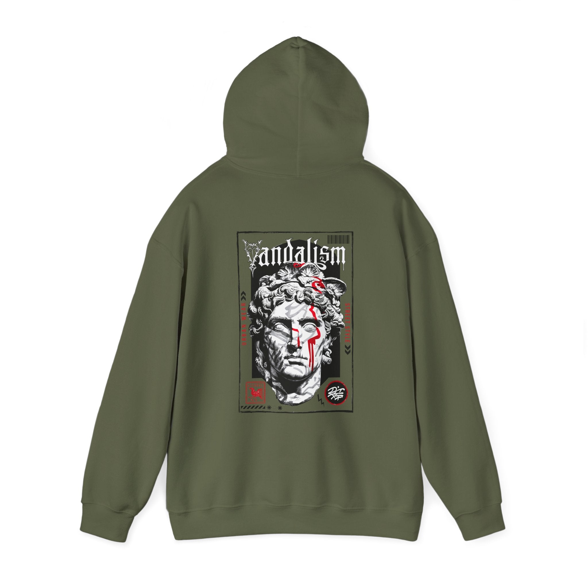 Unisex Heavy Blend™ Hooded Sweatshirt - Artistic Streetwear with Bold Graphic Design