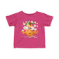 Cute Pineapple Cartoon Infant Tee - Fun Bright Jersey Shirt for Kids