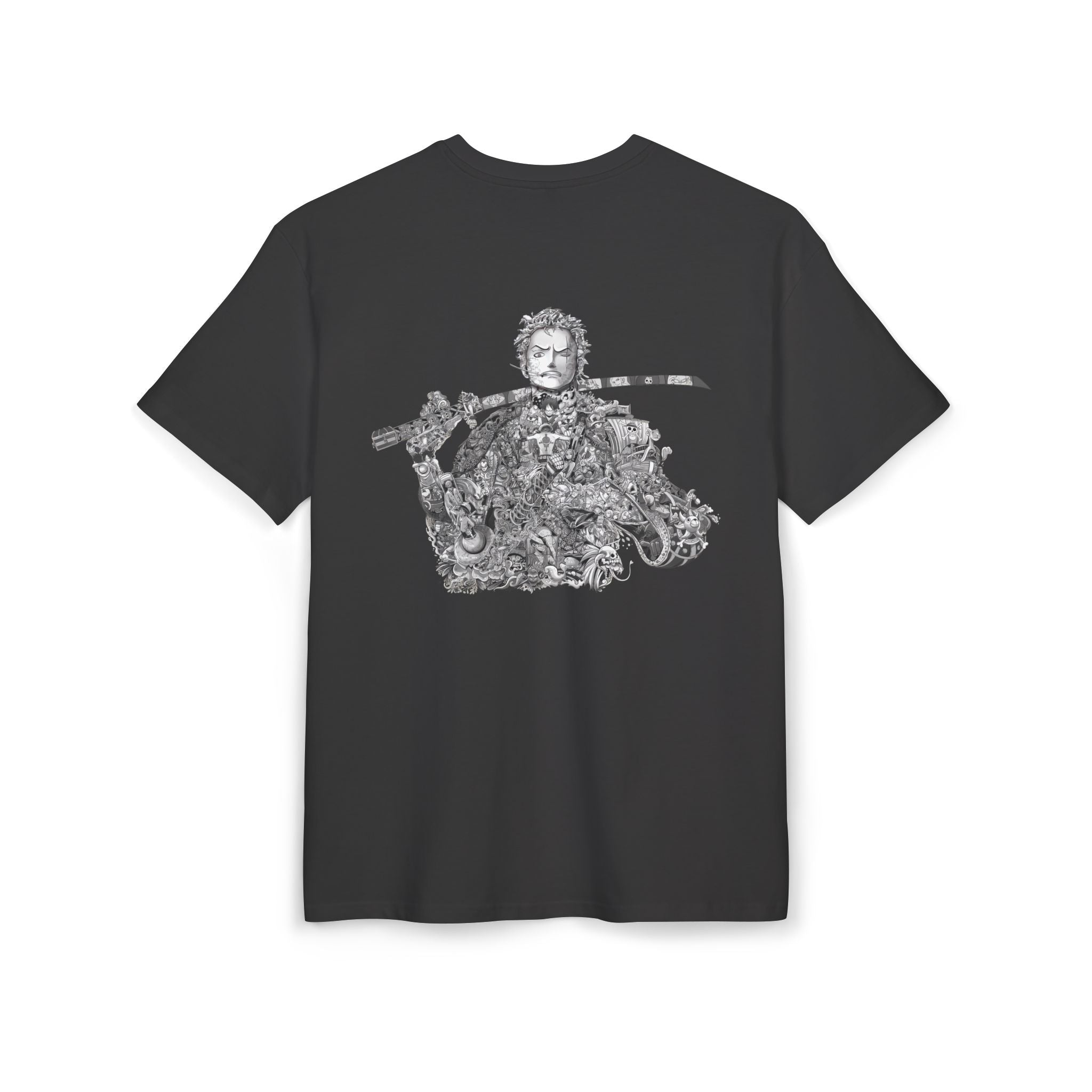 Vintage-Inspired Unisex Heavy Oversize Tee with Intricate Graphic Design